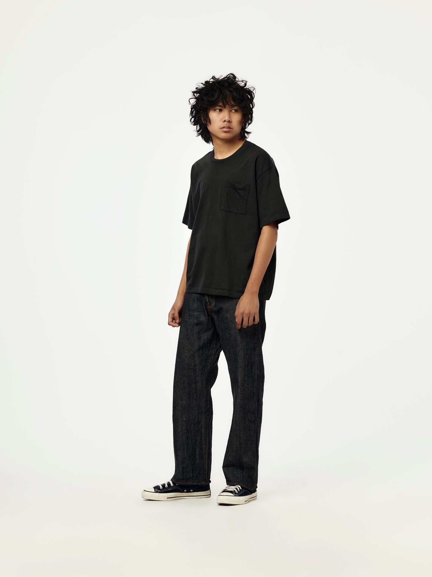 Boxy Pocket Tee (Black)