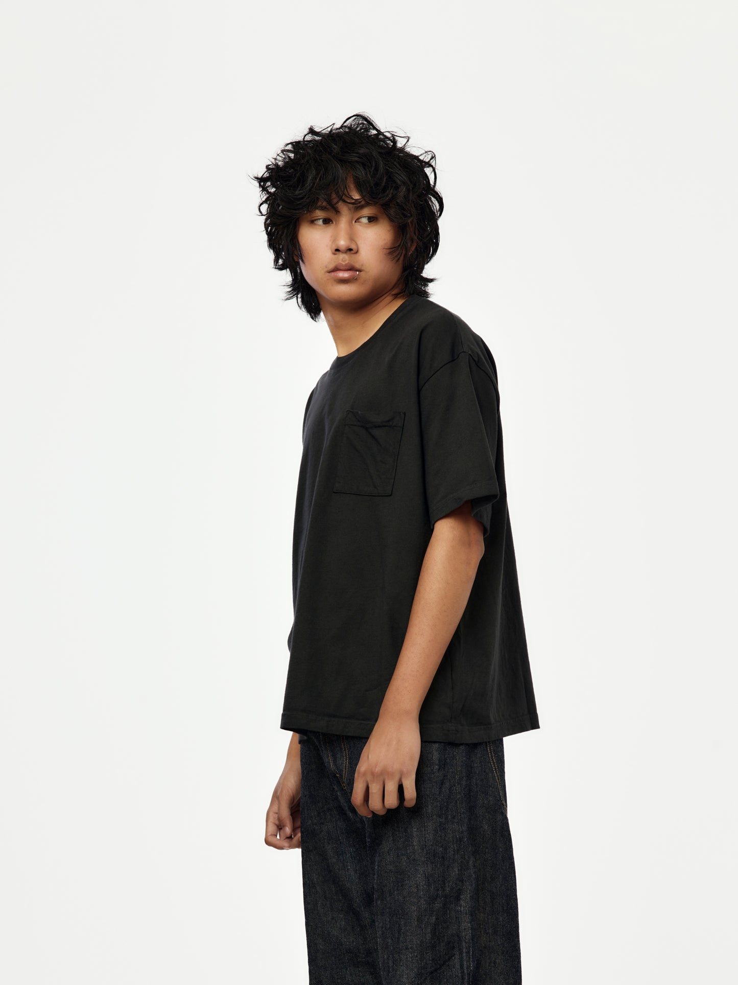 Boxy Pocket Tee (Black)