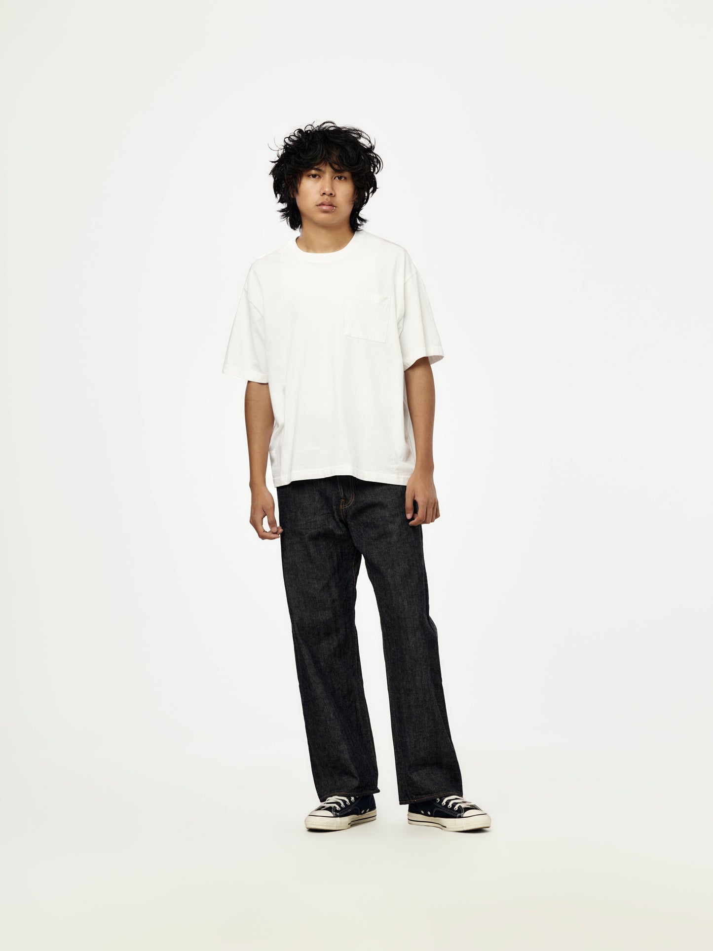 Boxy Pocket Tee (White)