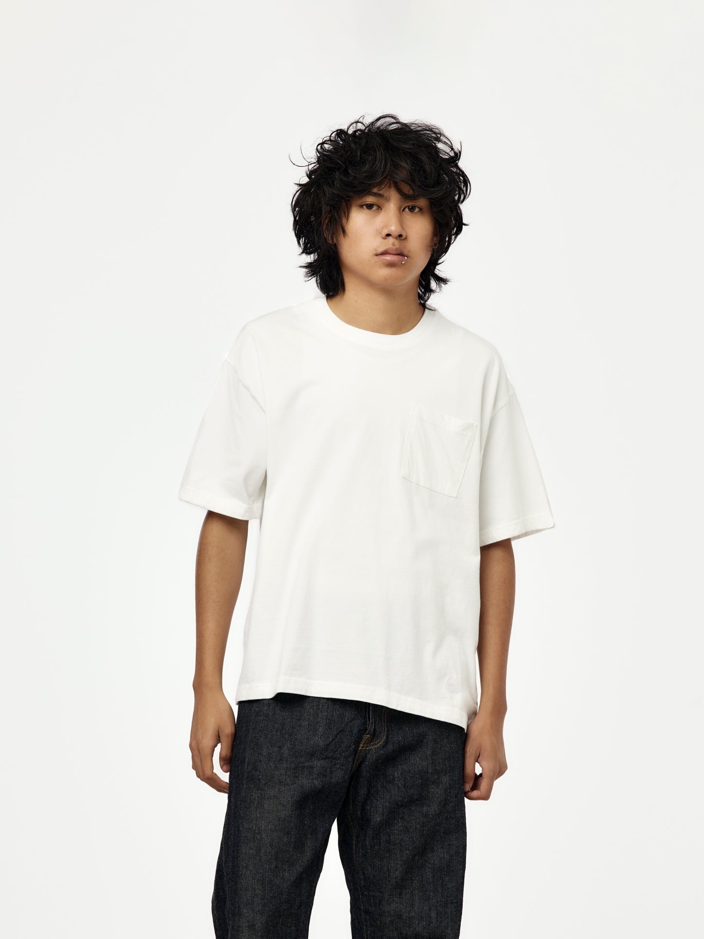 Boxy Pocket Tee (White)