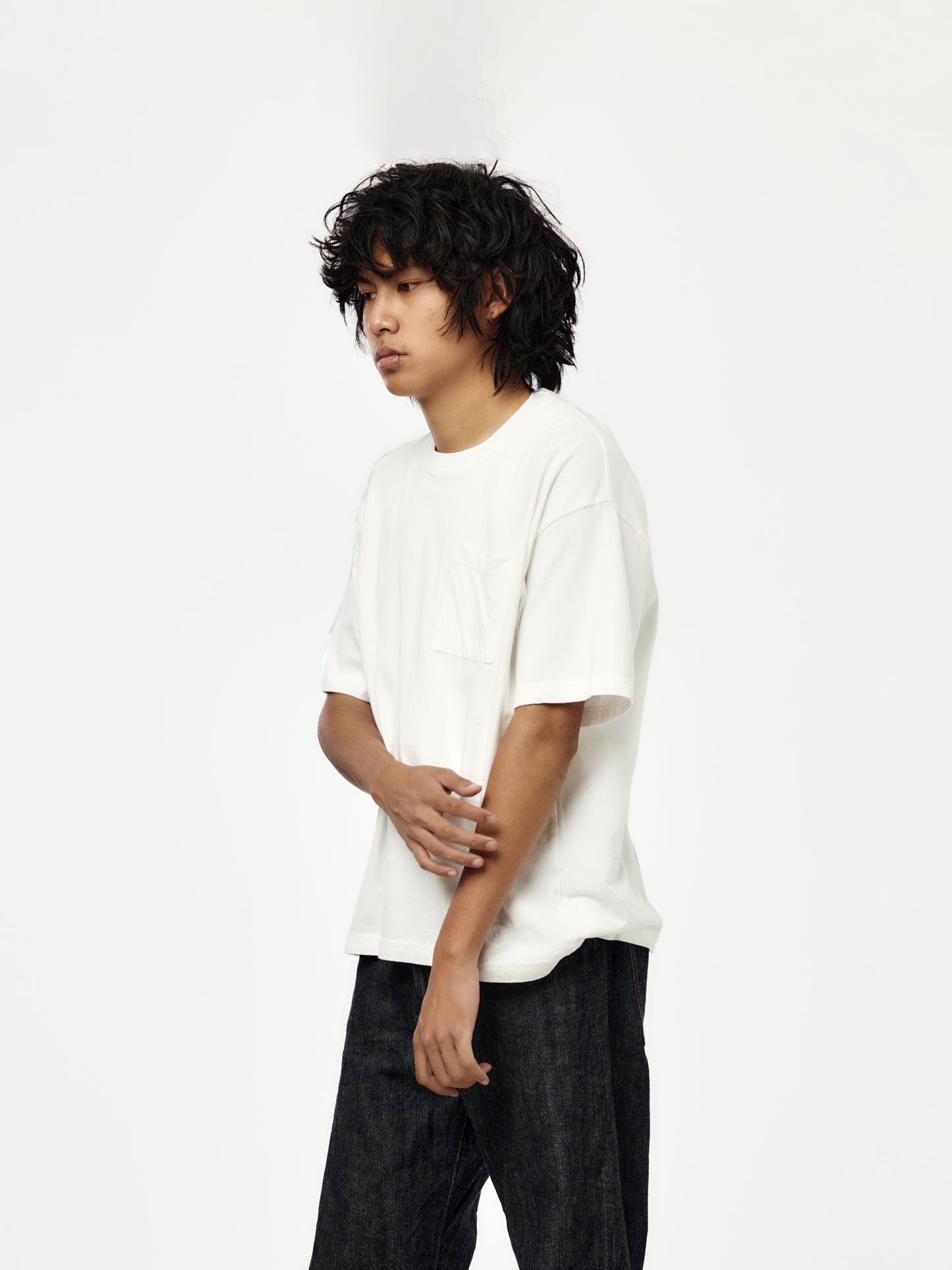 Boxy Pocket Tee (White)