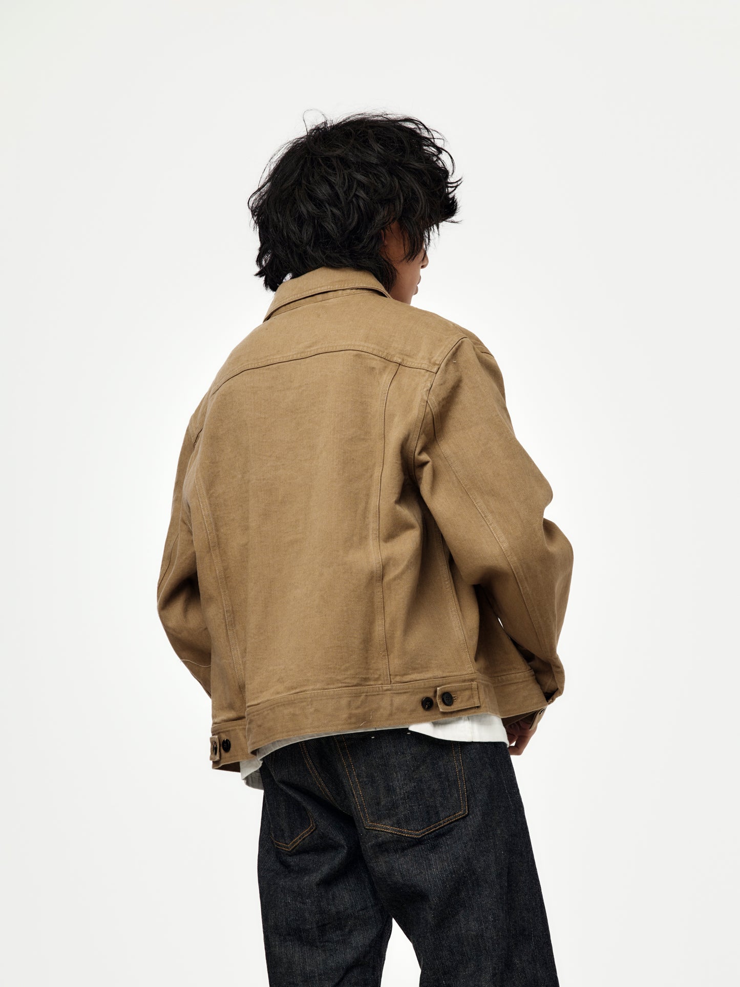 Sulphur Dyed Trucker Jacket (Washed Brown)