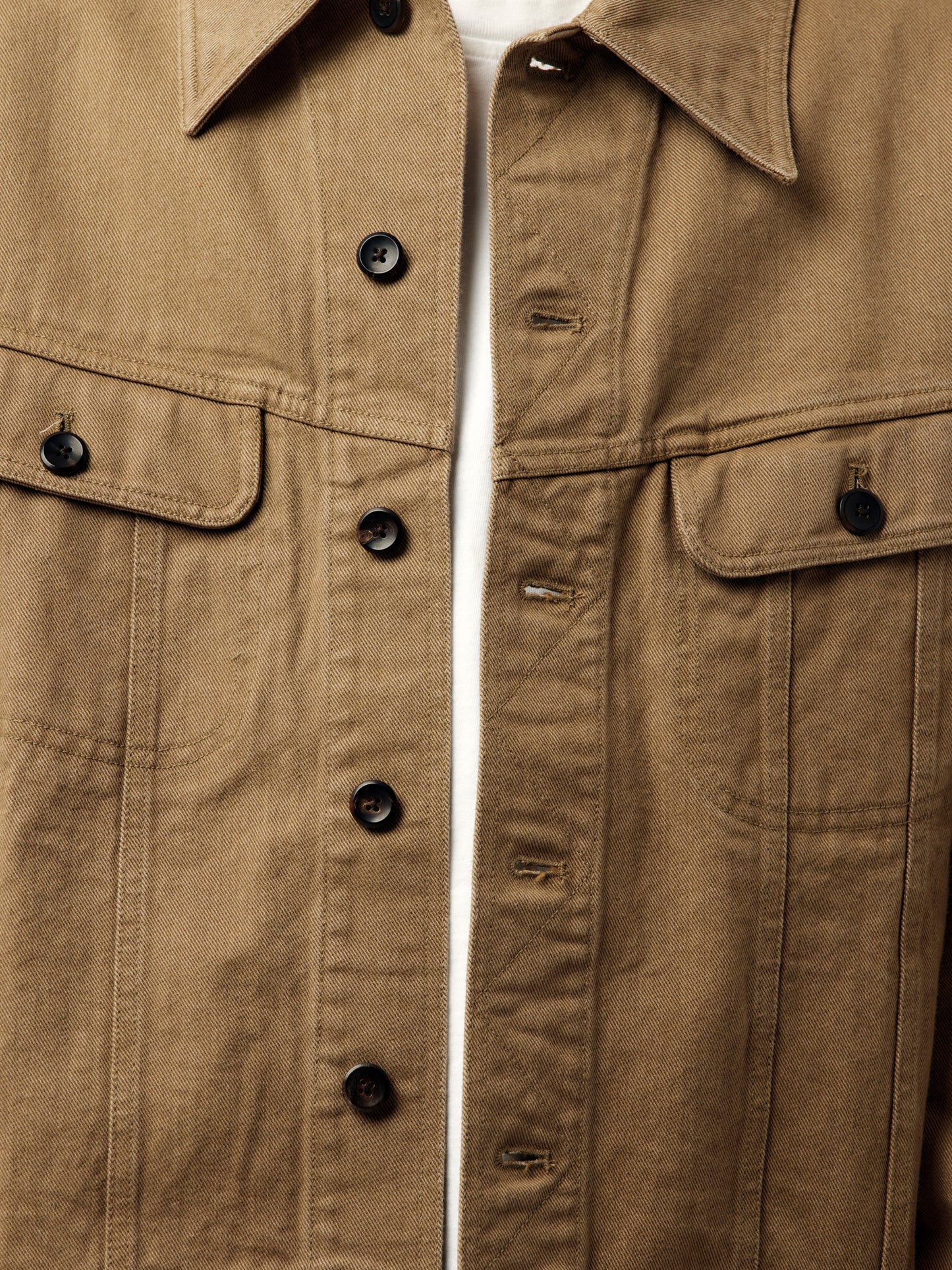 Sulphur Dyed Trucker Jacket (Washed Brown)