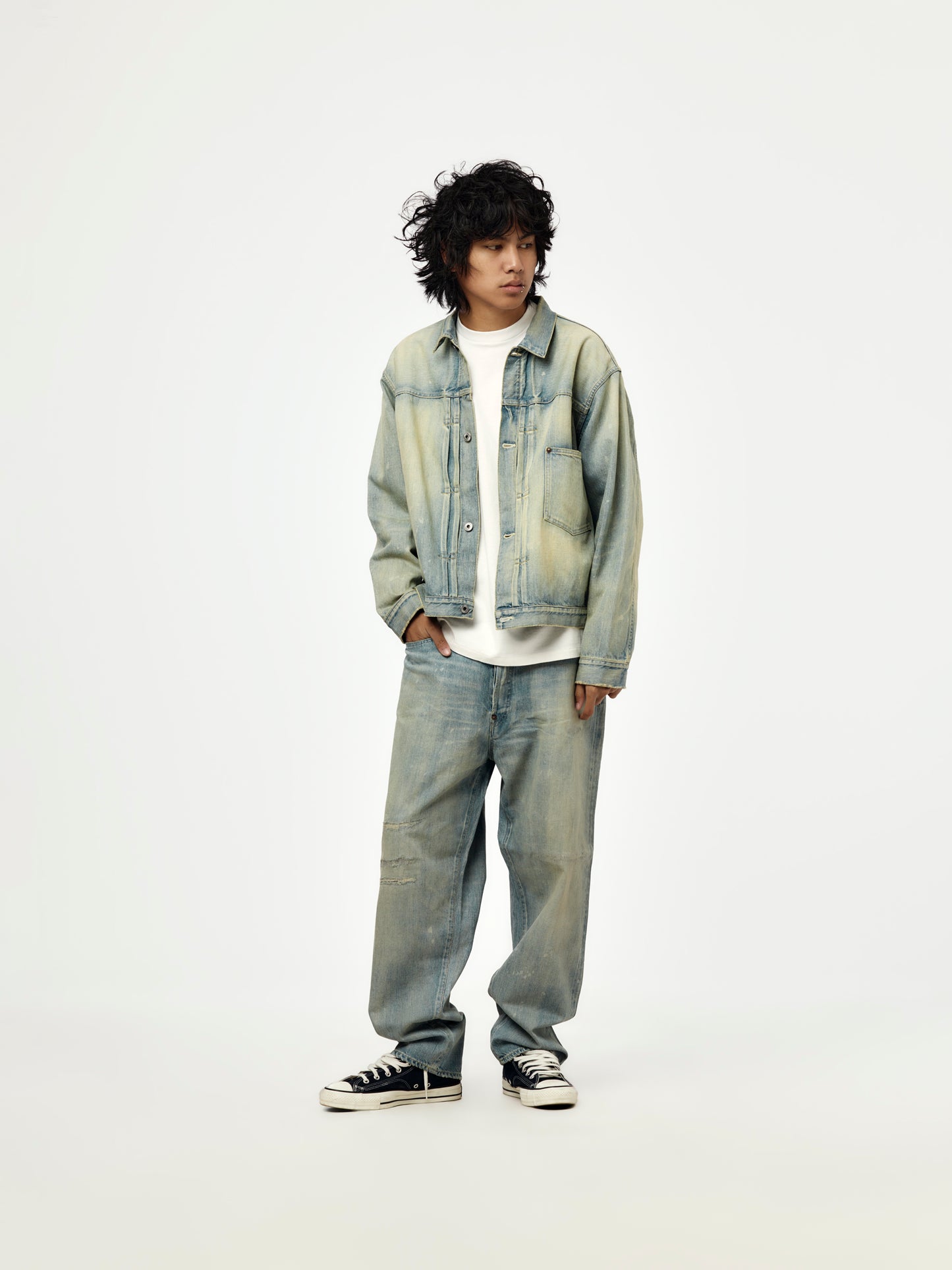 1st Type Denim Jacket (BLEACH) (SIS)