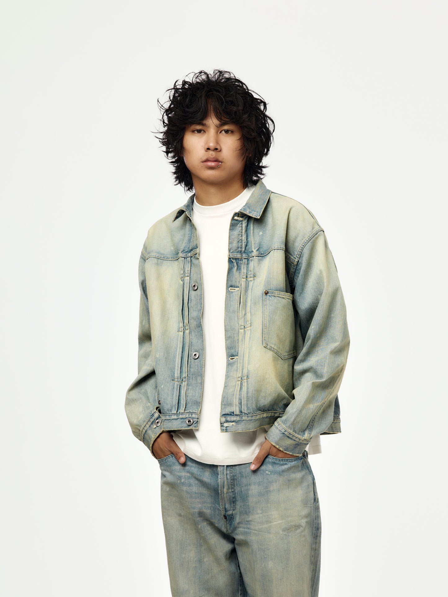 1st Type Denim Jacket (BLEACH) (SIS)