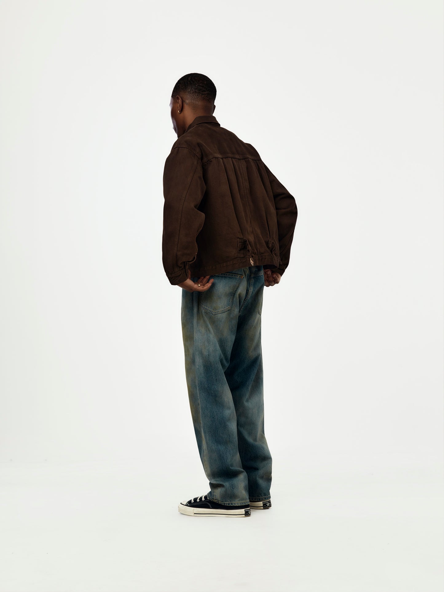 A.PRESSE 1st Type Denim Jacket (Brown) (SIS)