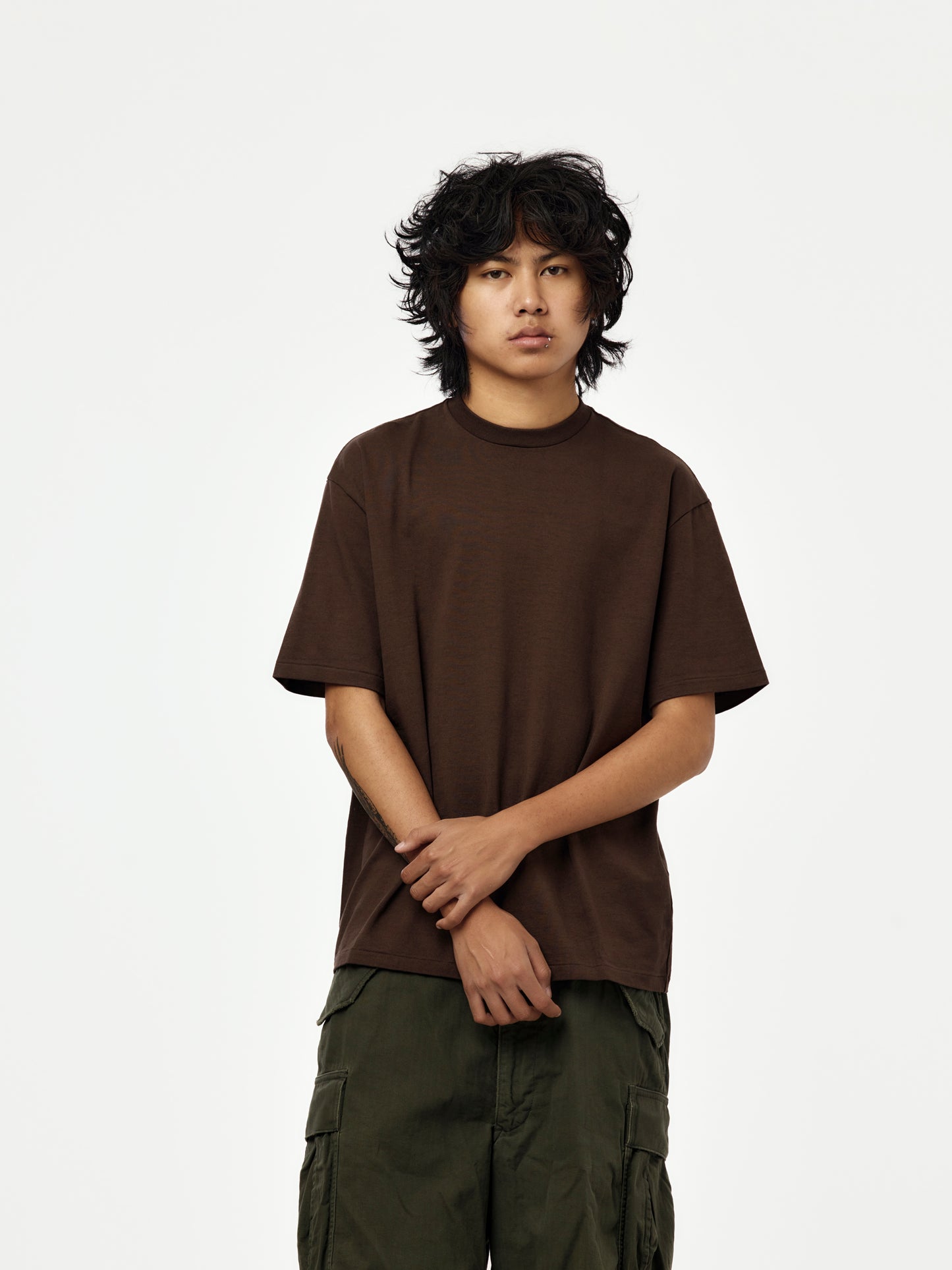 Heavy Weight T-Shirt (BROWN) (SIS)