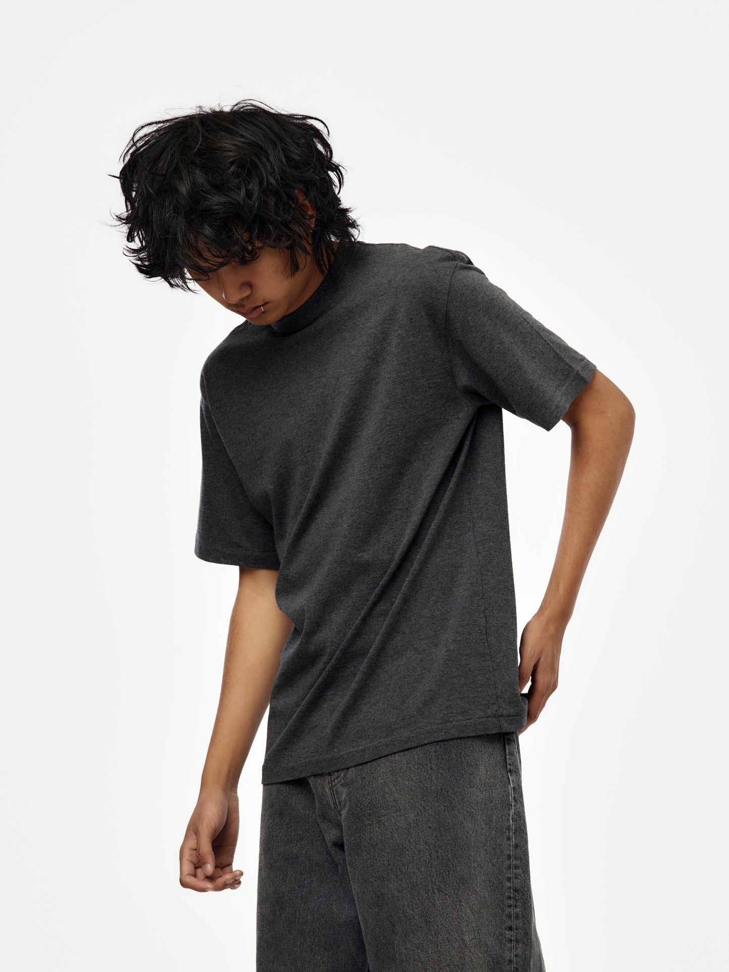 Light Weight T-Shirt (M.GRAY) (SIS)
