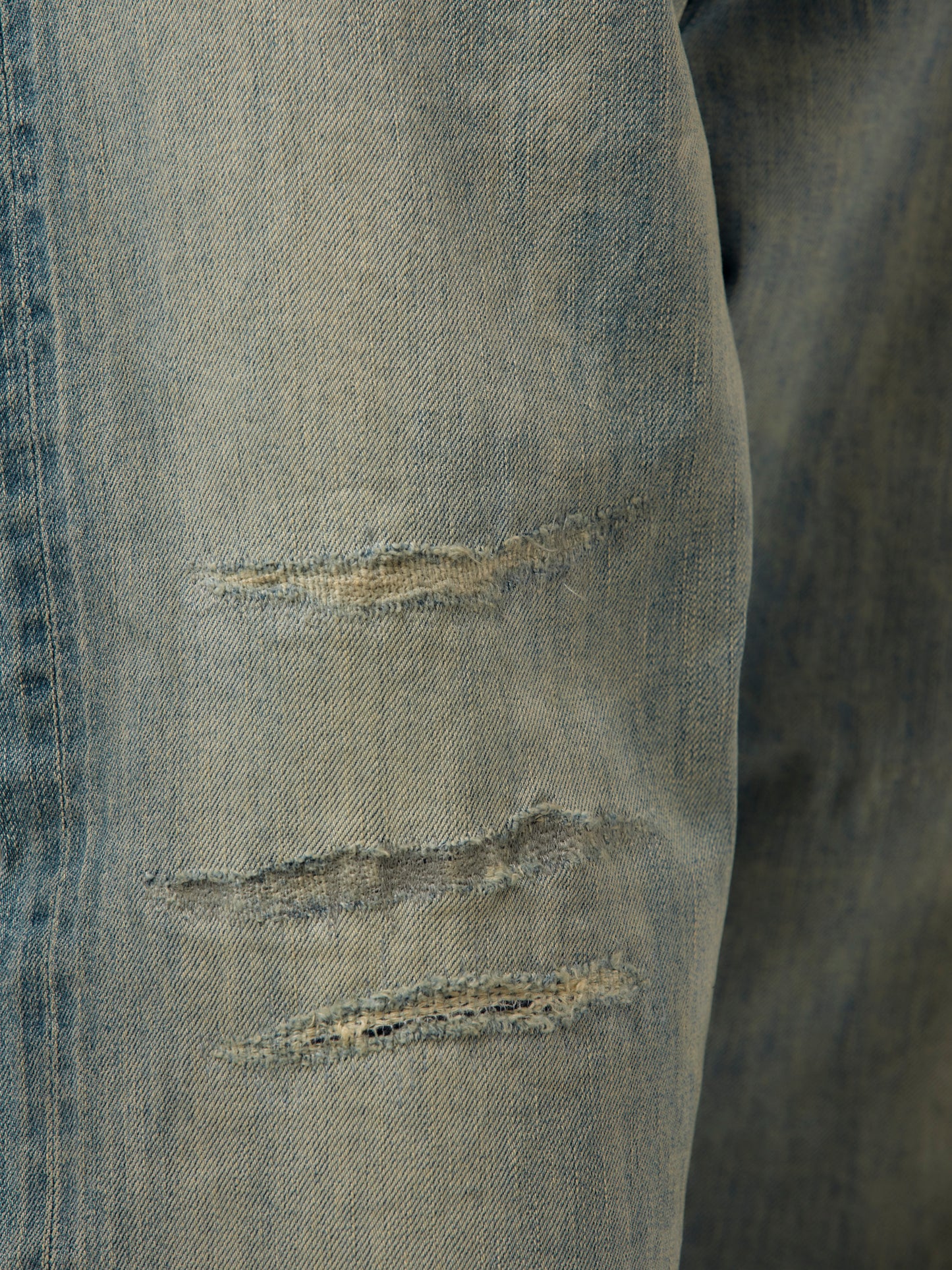 No.37 Washed Wide Denim Pants (BLEACH) (SIS)