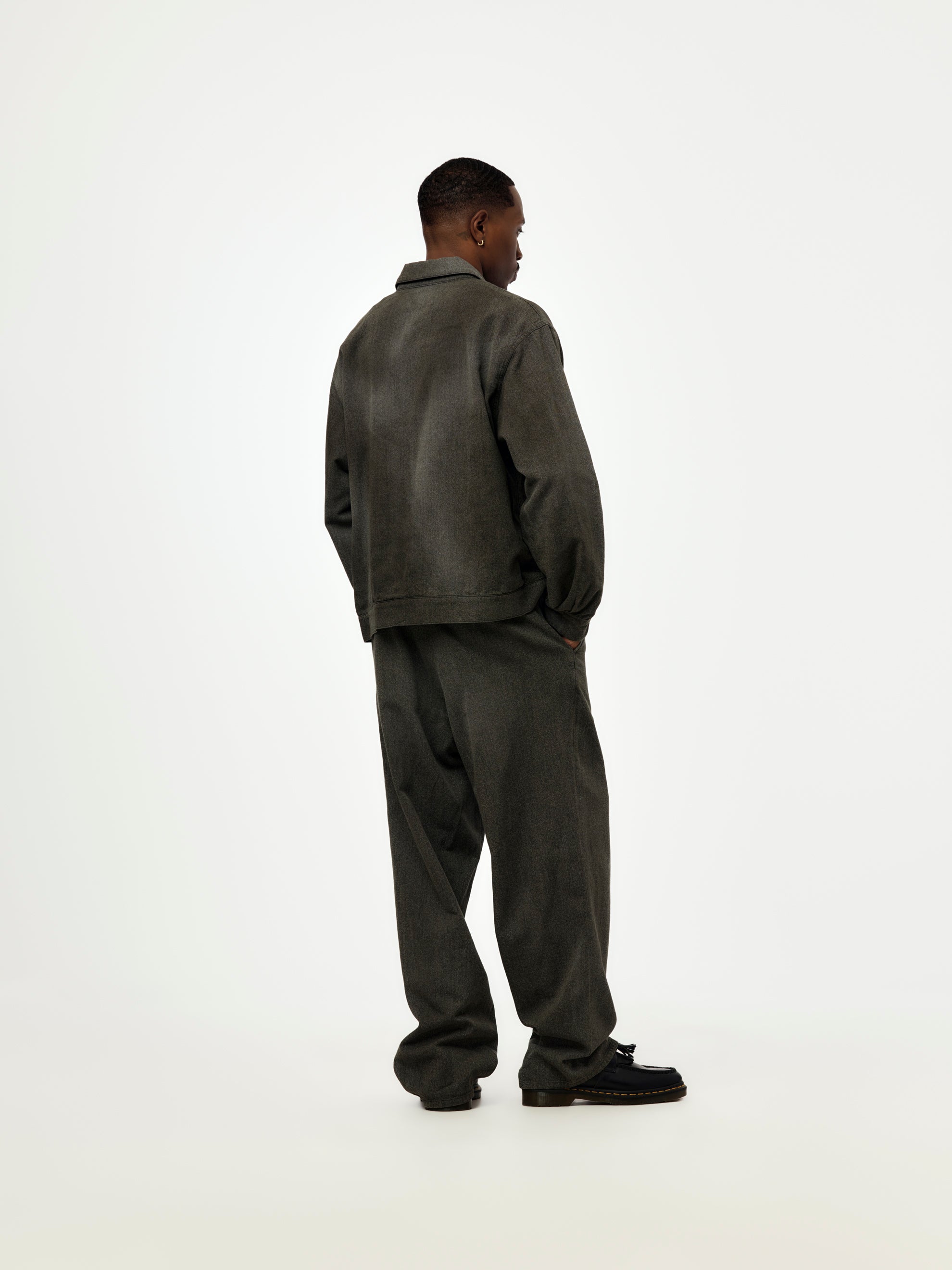 A.PRESSE Vintage Black Chambray Work Jacket (BLACK) (SIS) - UNION