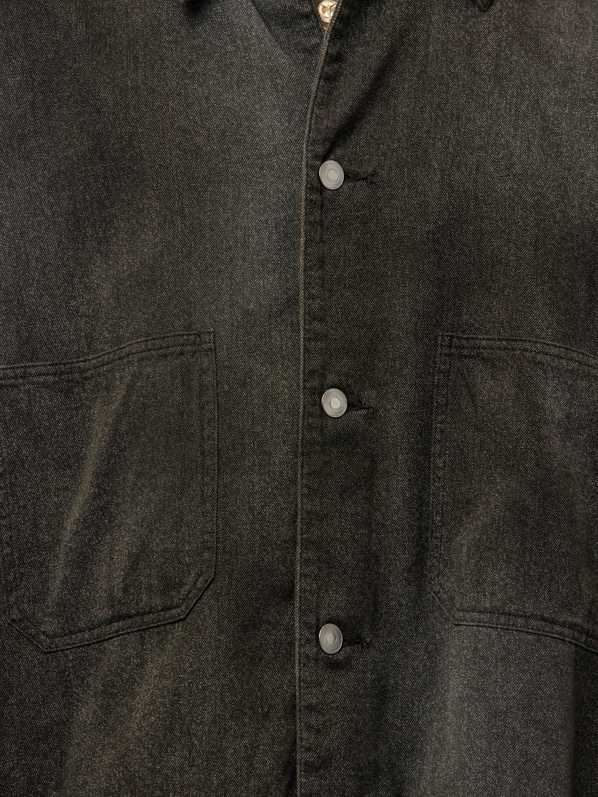 A.PRESSE Vintage Black Chambray Work Jacket (BLACK) (SIS) - UNION