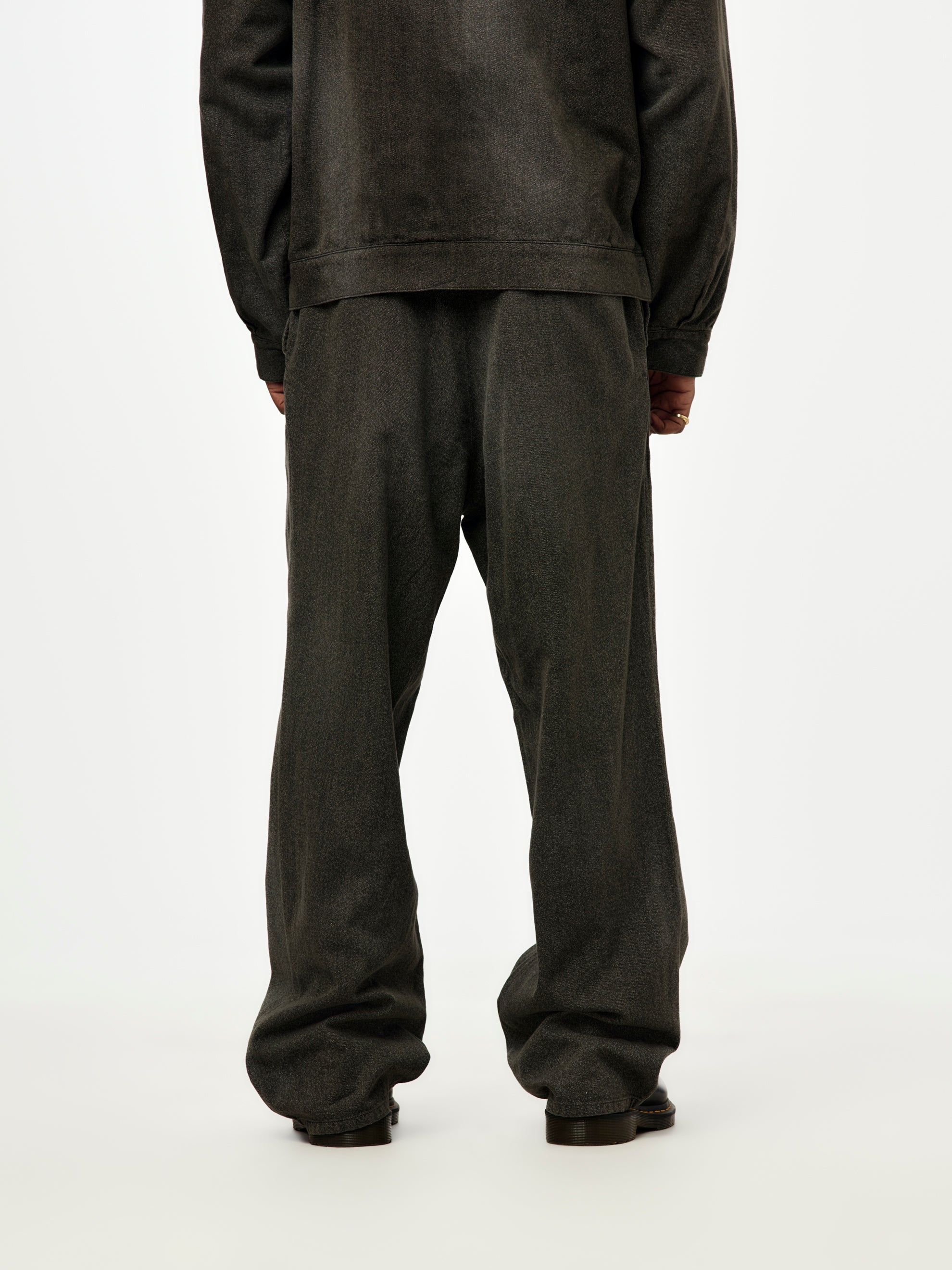 A.PRESSE Vintage Black Chambray Work Pants (BLACK) (SIS) - UNION