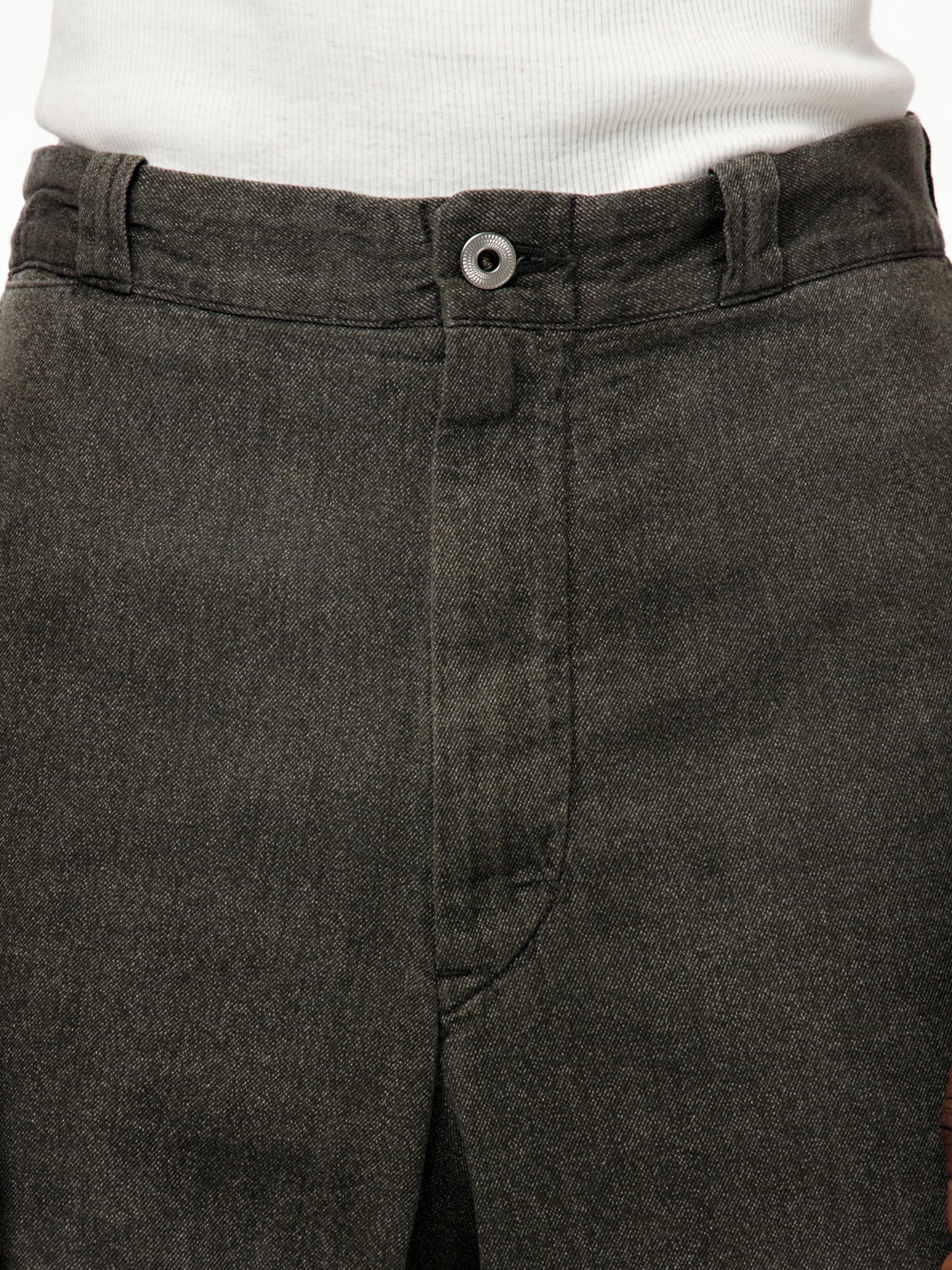 Vintage Black Chambray Work Pants (BLACK) (SIS)