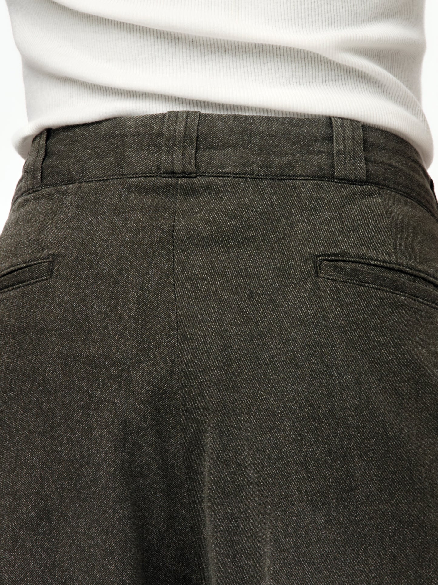Vintage Black Chambray Work Pants (BLACK) (SIS)