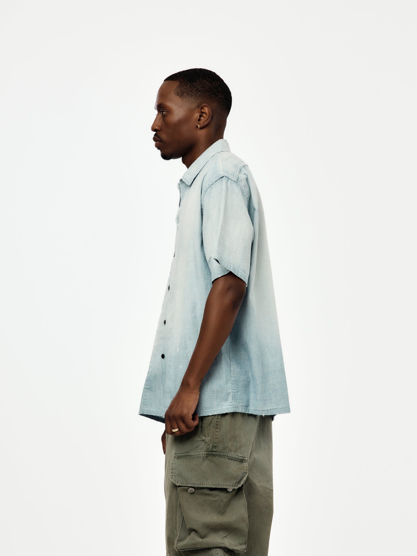 Vintage Chambray S/S Shirts (BLEACH) (SIS)