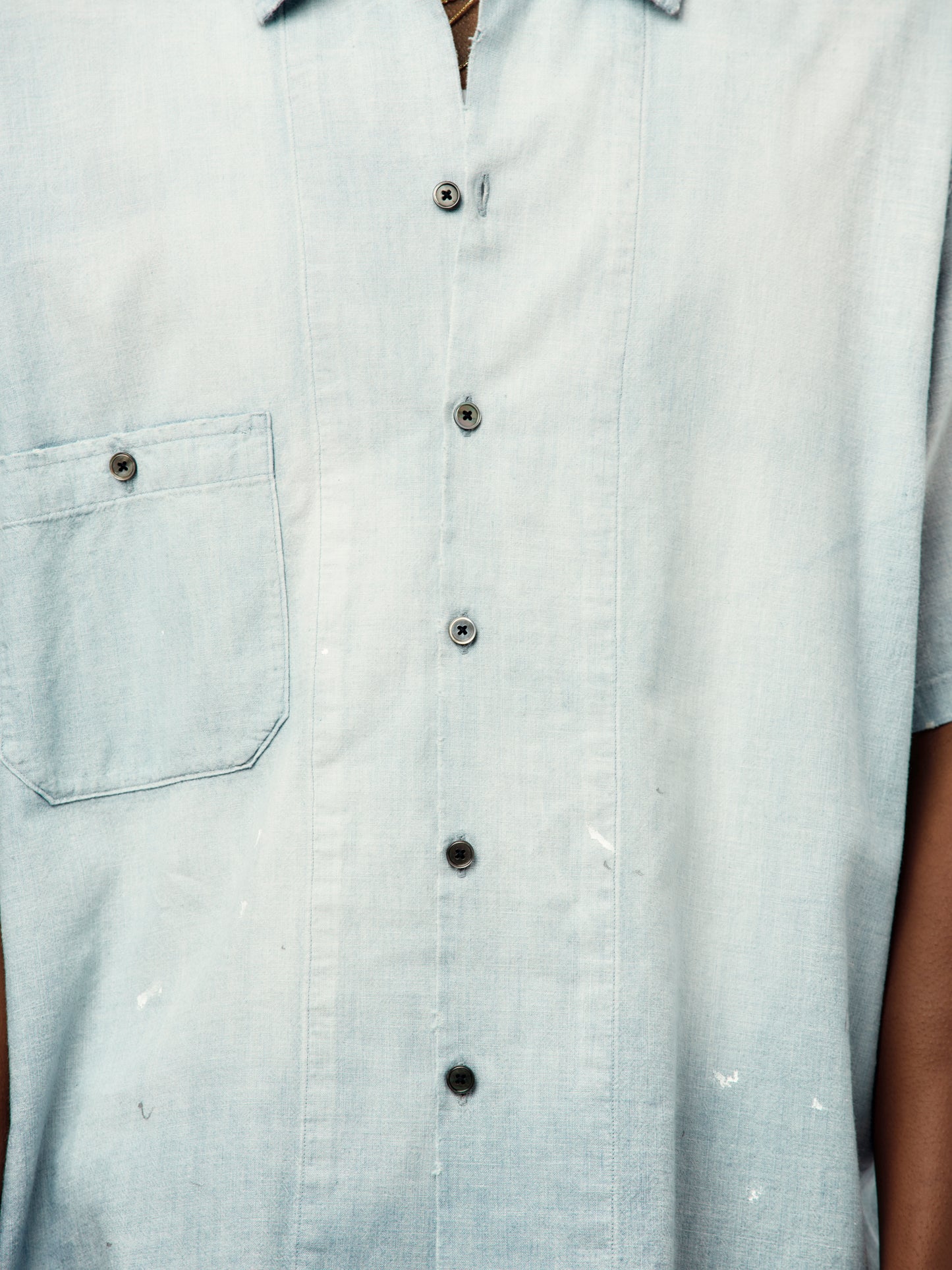 Vintage Chambray S/S Shirts (BLEACH) (SIS)