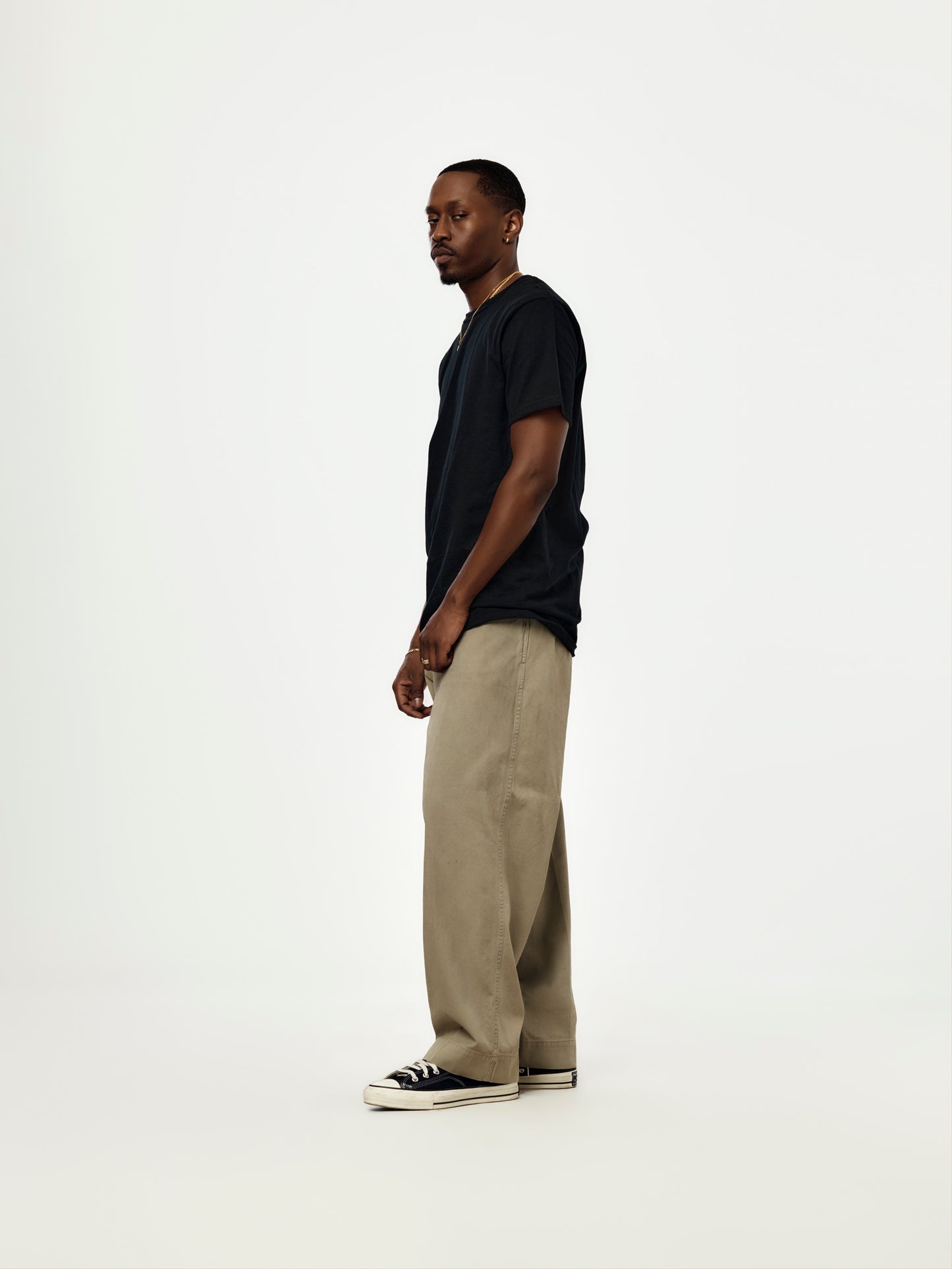 A.PRESSE Vintage Chino Trousers  (Griege)