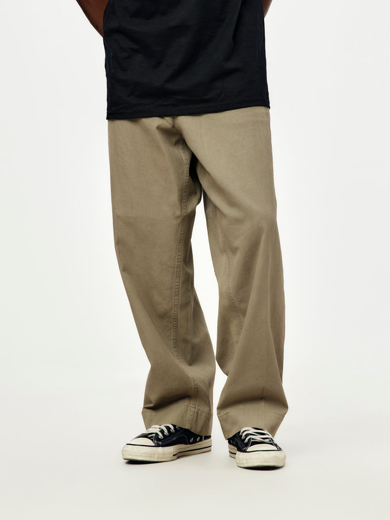 A.PRESSE Vintage Chino Trousers  (Griege)