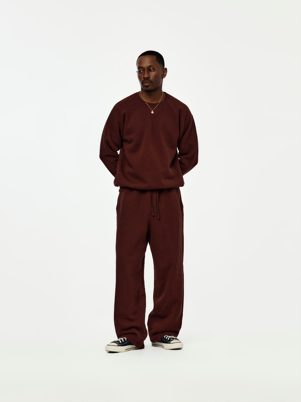 A.PRESSE Vintage Sweatpants (Sis) (Burgundy)