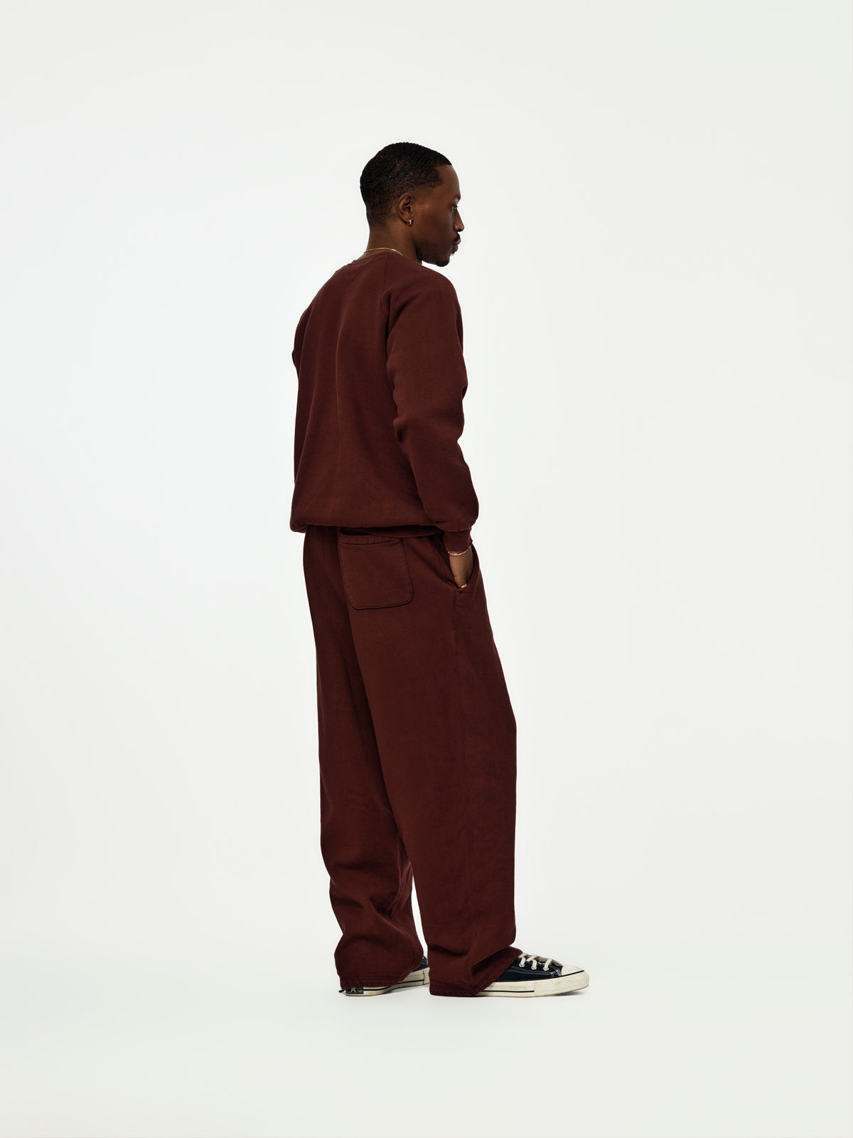 A.PRESSE Vintage Sweatpants (Sis) (Burgundy)