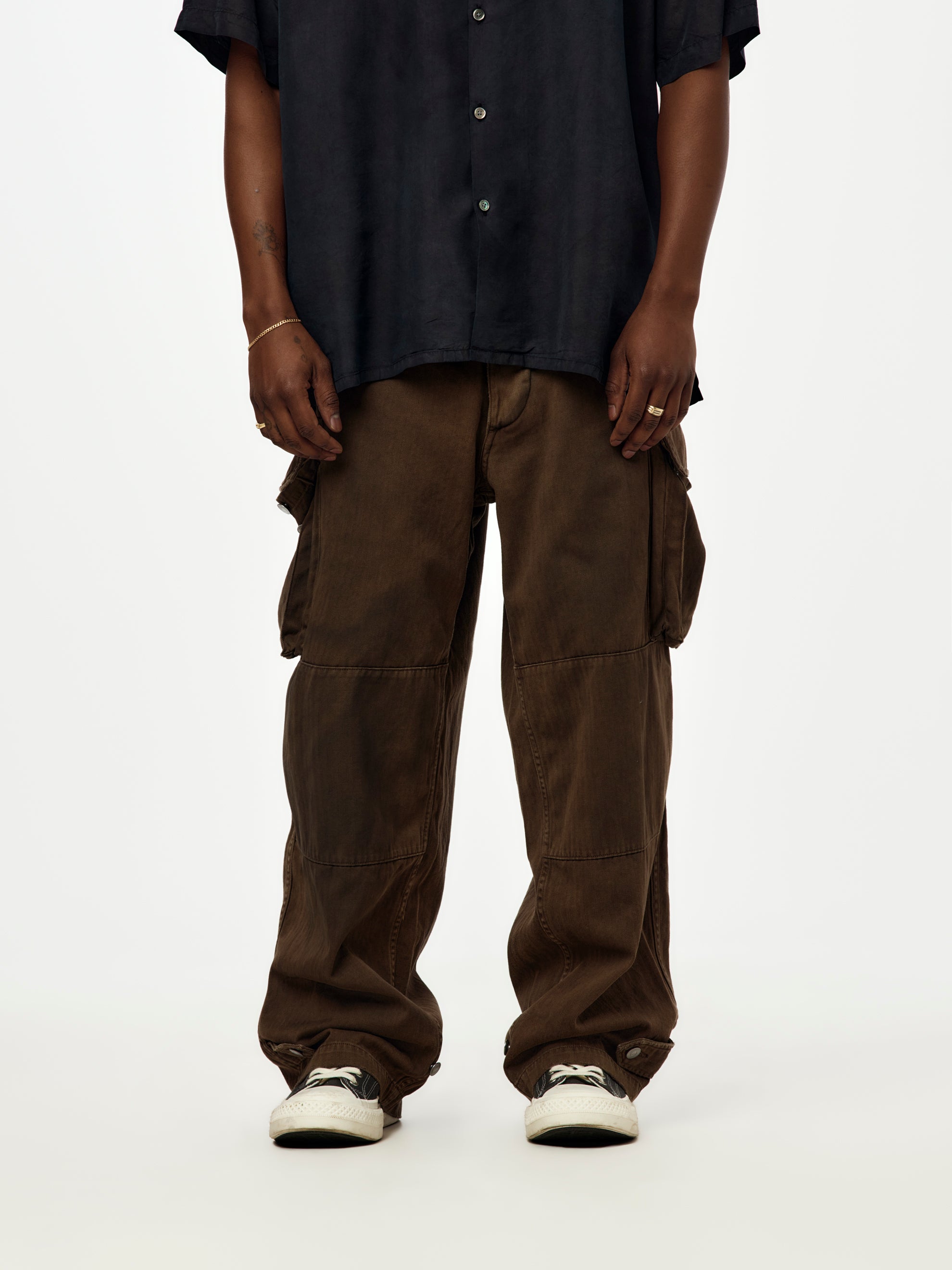【サイズ2】A.PRESSE Vintage FA HBT M47 Pants A.PRESSE Vintage FA HBT M-47 Pants (BROWN) (SIS) - UNION LOS ANGELES