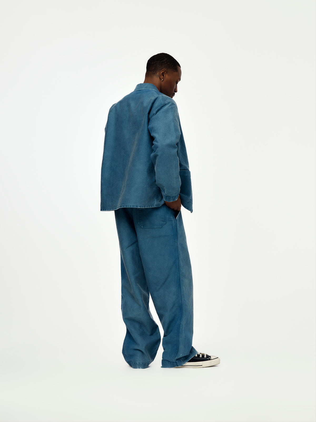 A.PRESSE Vintage French Work Pants (Sis) (Blue)