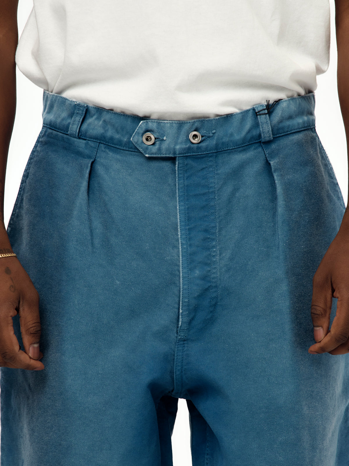 A.PRESSE Vintage French Work Pants (Sis) (Blue)