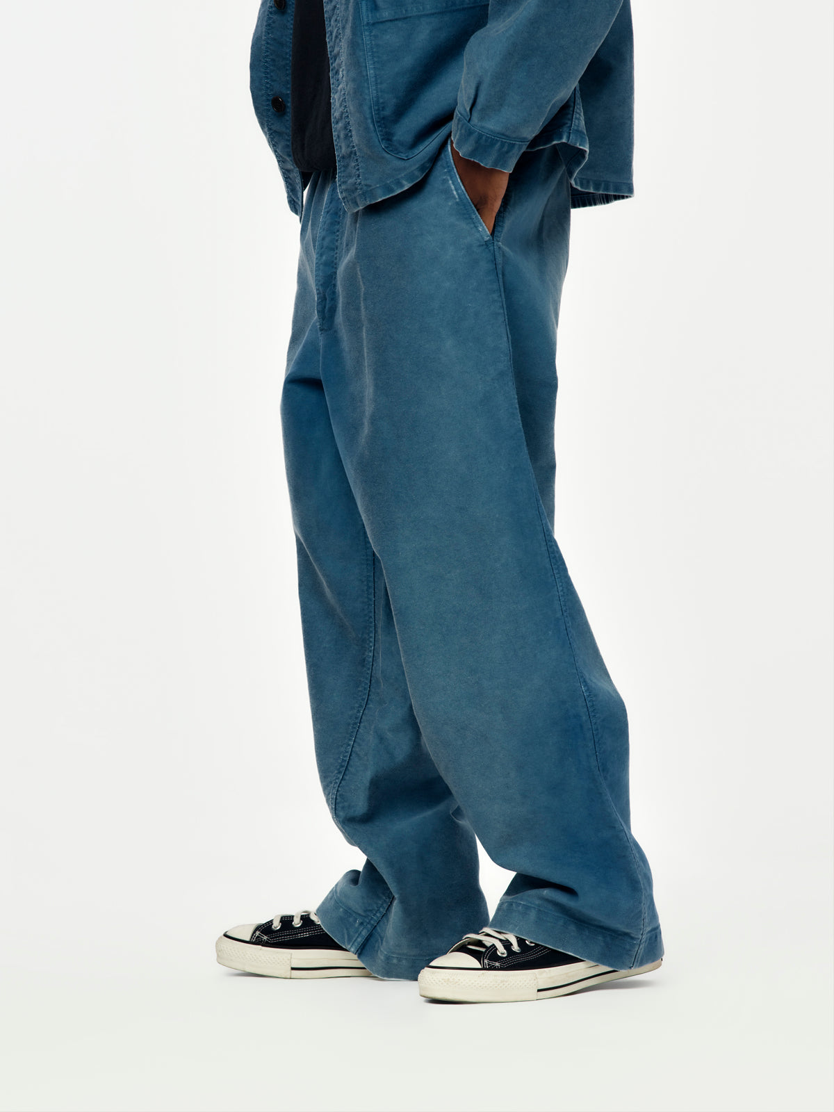 A.PRESSE Vintage French Work Pants (Sis) (Blue)