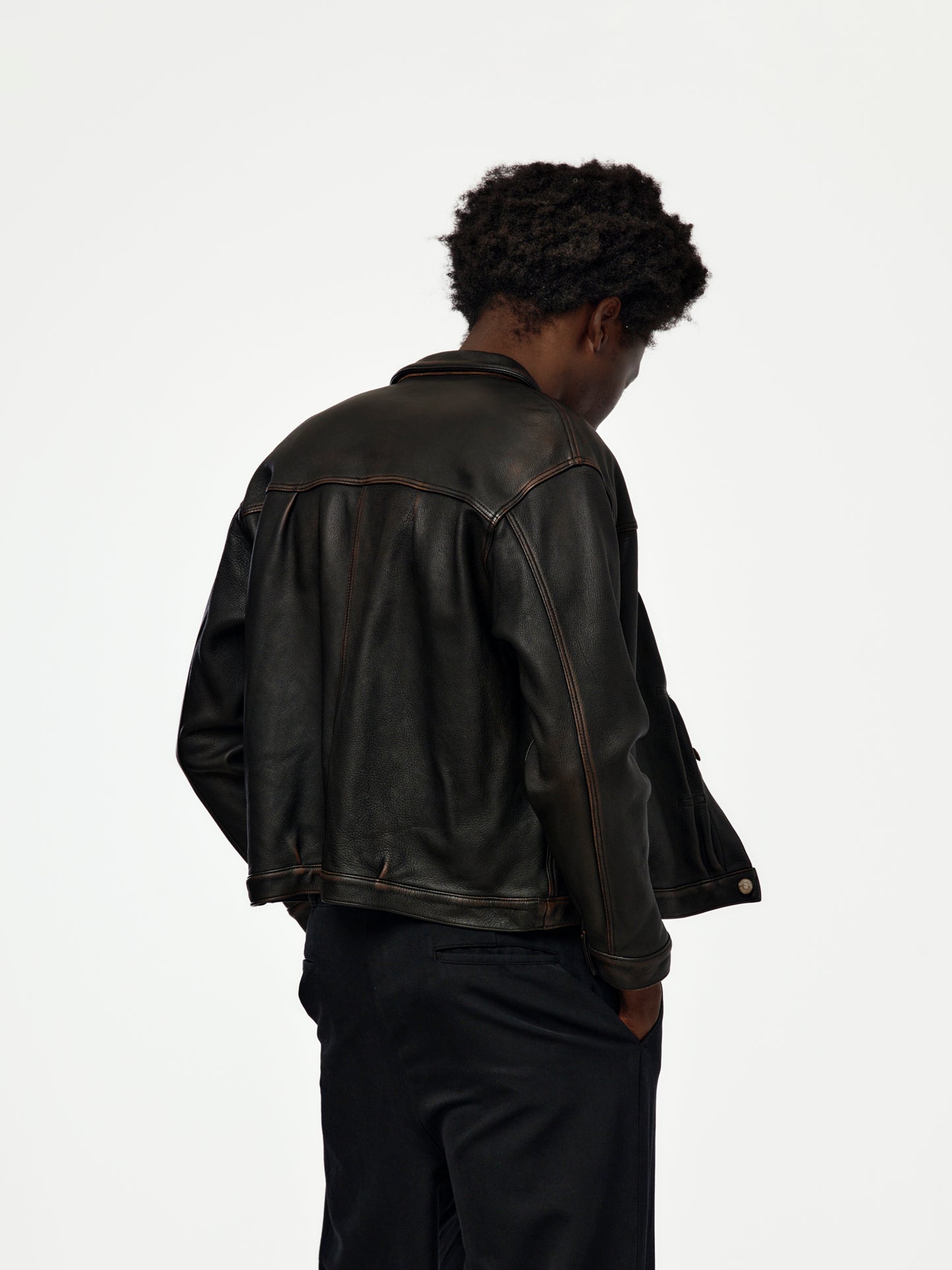 Vintage Leather 1st Type Jacket (Brown) (SIS)