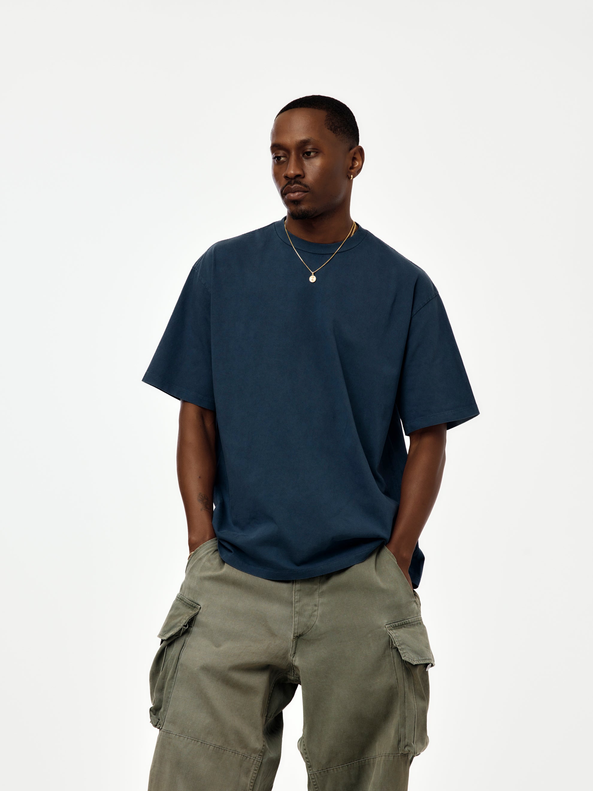 A.PRESSE Vintage Light Weight T-Shirt (BLUE) (SIS) - UNION LOS ANGELES