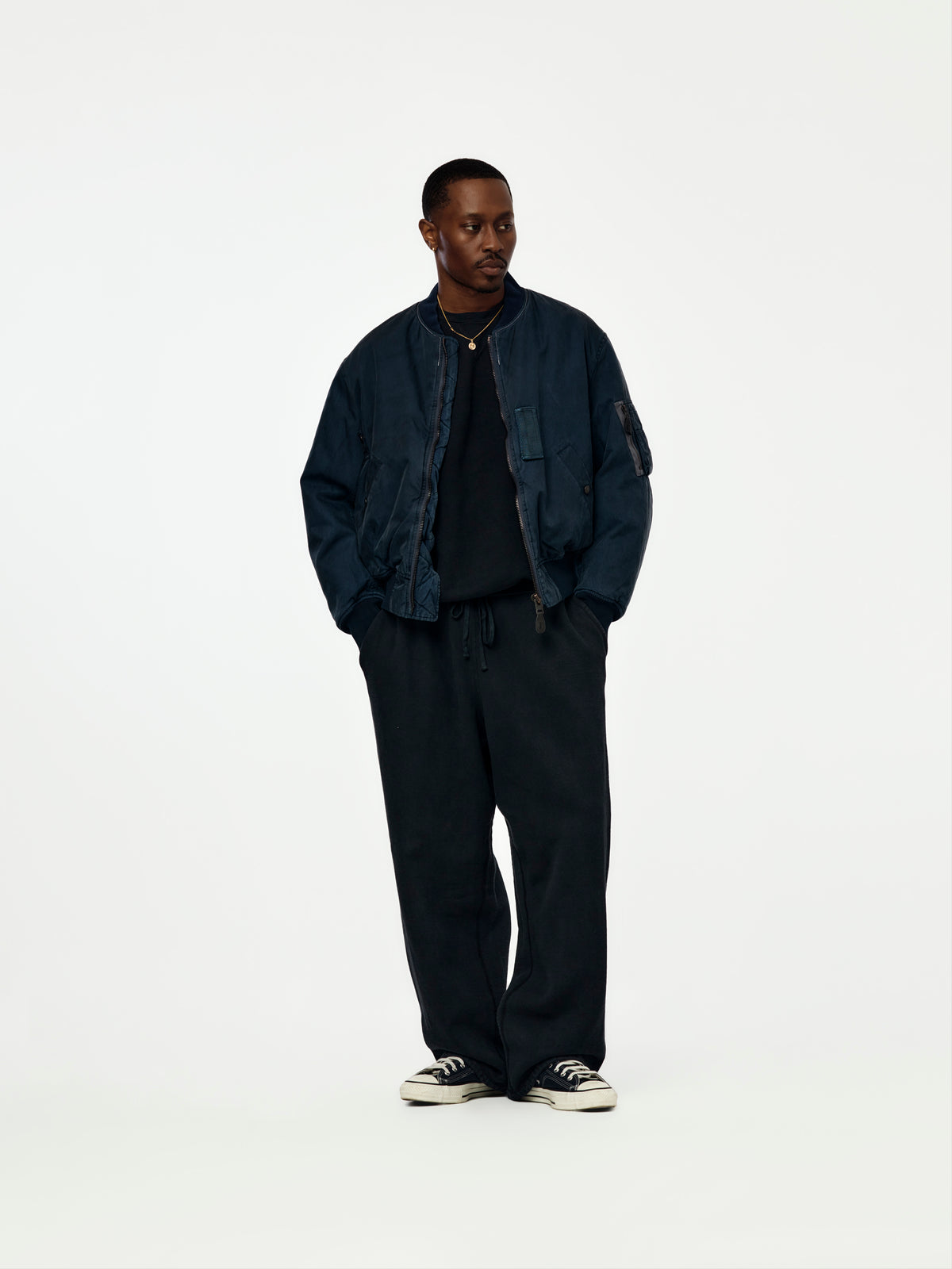 A.PRESSE Vintage Sweatpants (Sis) (Black)