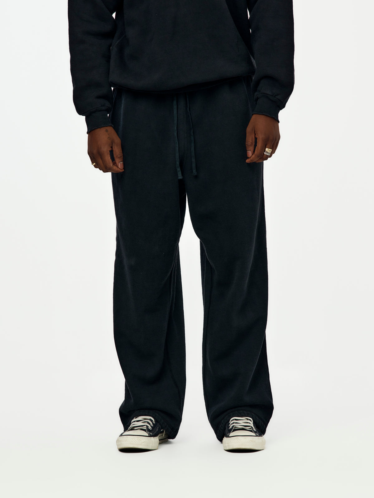 A.PRESSE Vintage Sweatpants (Sis) (Black)