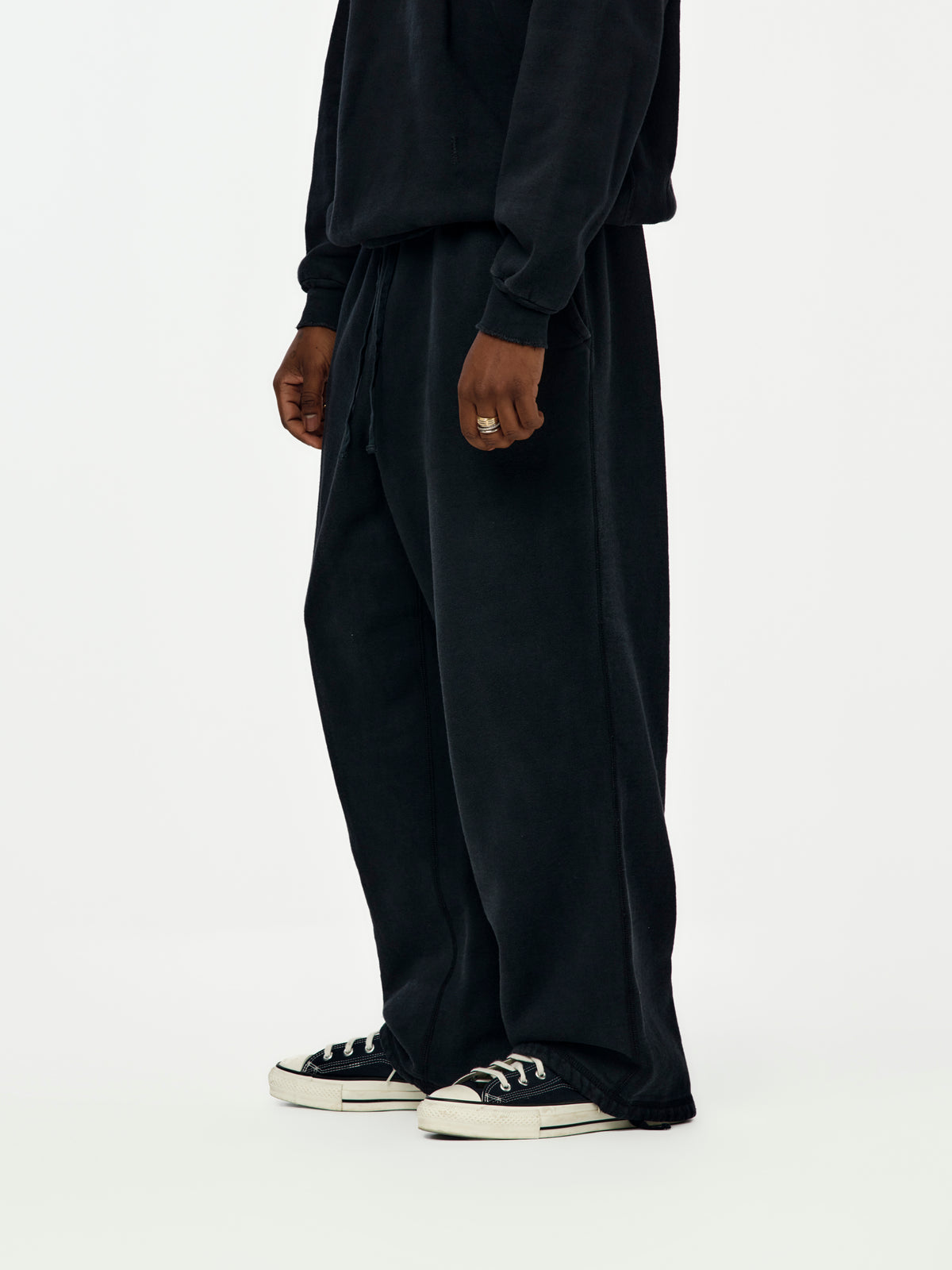 A.PRESSE Vintage Sweatpants (Sis) (Black)