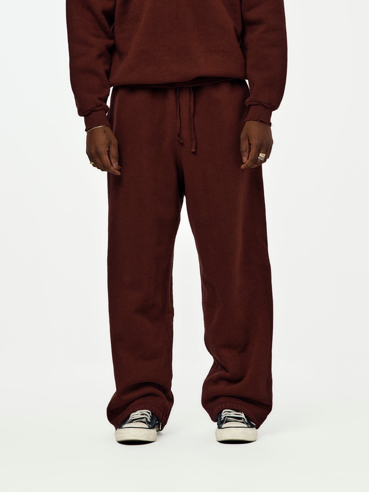 A.PRESSE Vintage Sweatpants (Sis) (Burgundy)