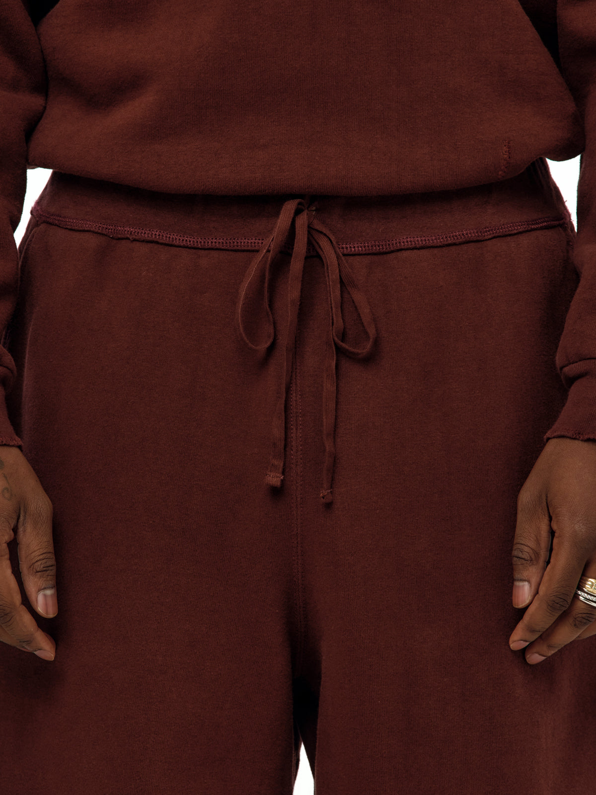 A.PRESSE Vintage Sweatpants (Sis) (Burgundy)