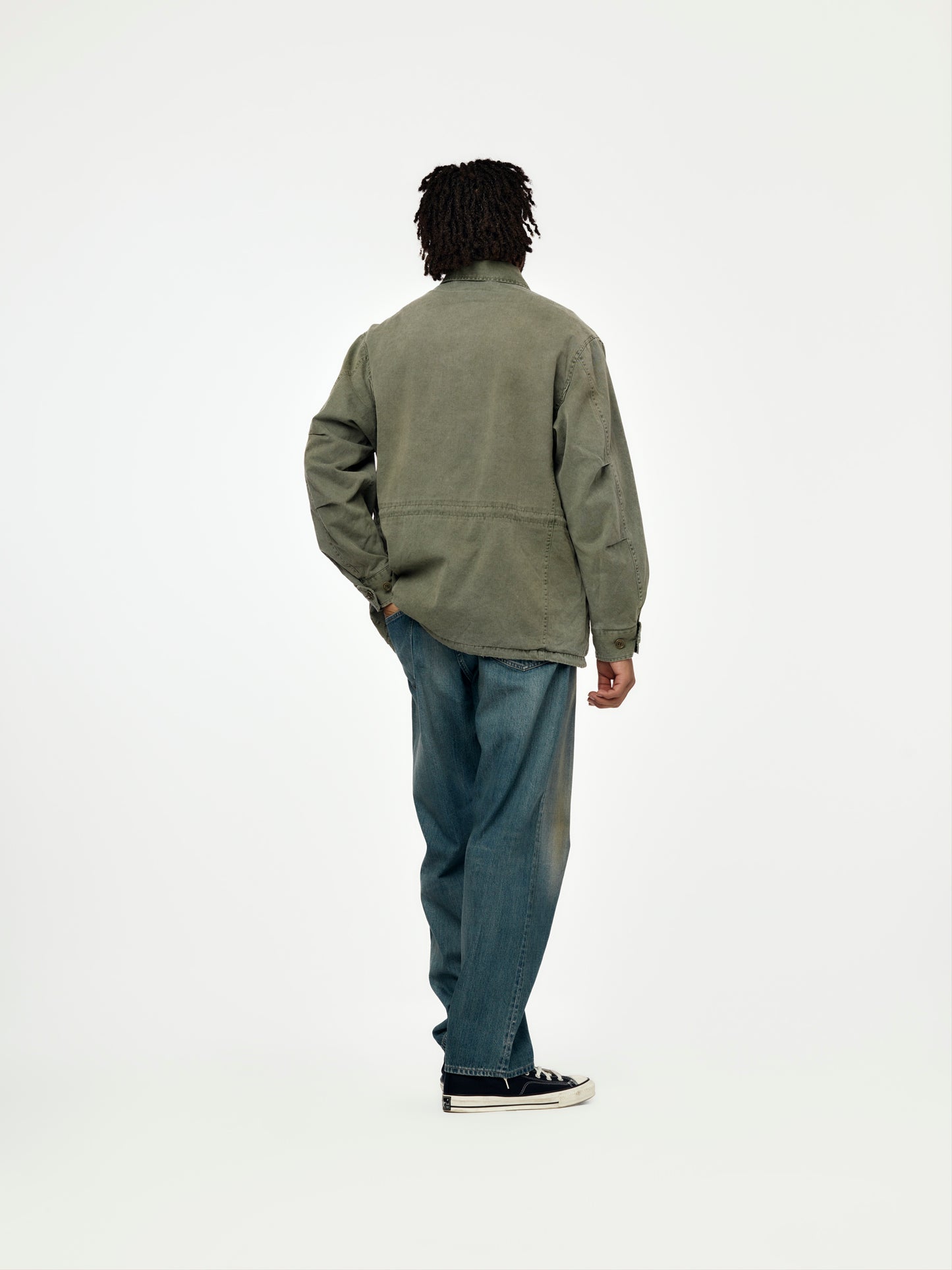 A.PRESSE No.22 Washed Wide Denim Pants (Indigo) (Sis)