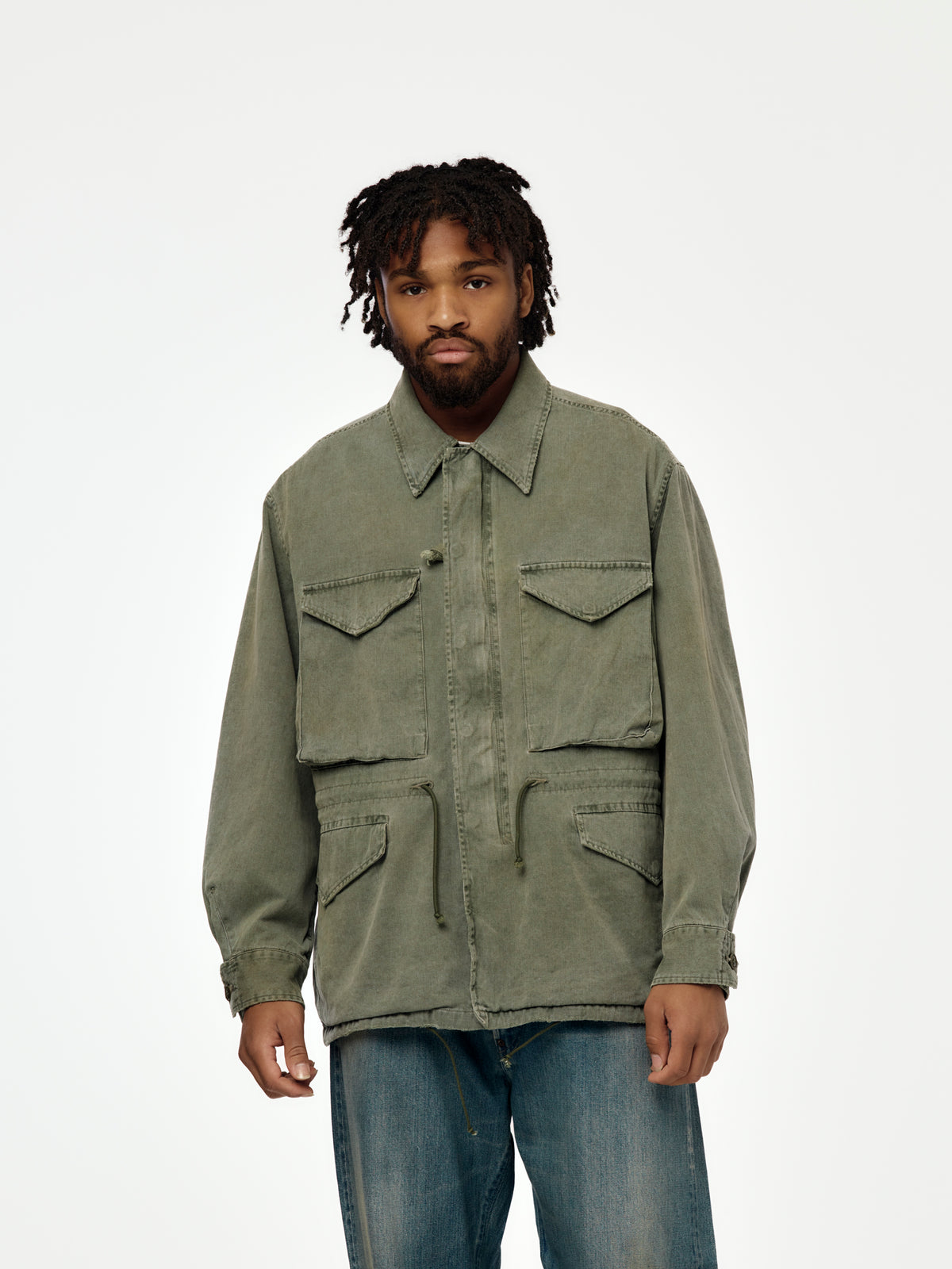 A.PRESSE Vintage Us Army M-43 Field Jacket (Sage) (Sis)