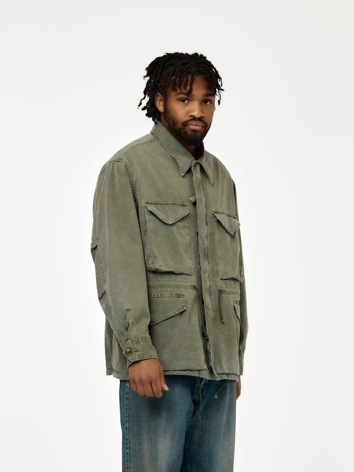A.PRESSE Vintage Us Army M-43 Field Jacket (Sage) (Sis)