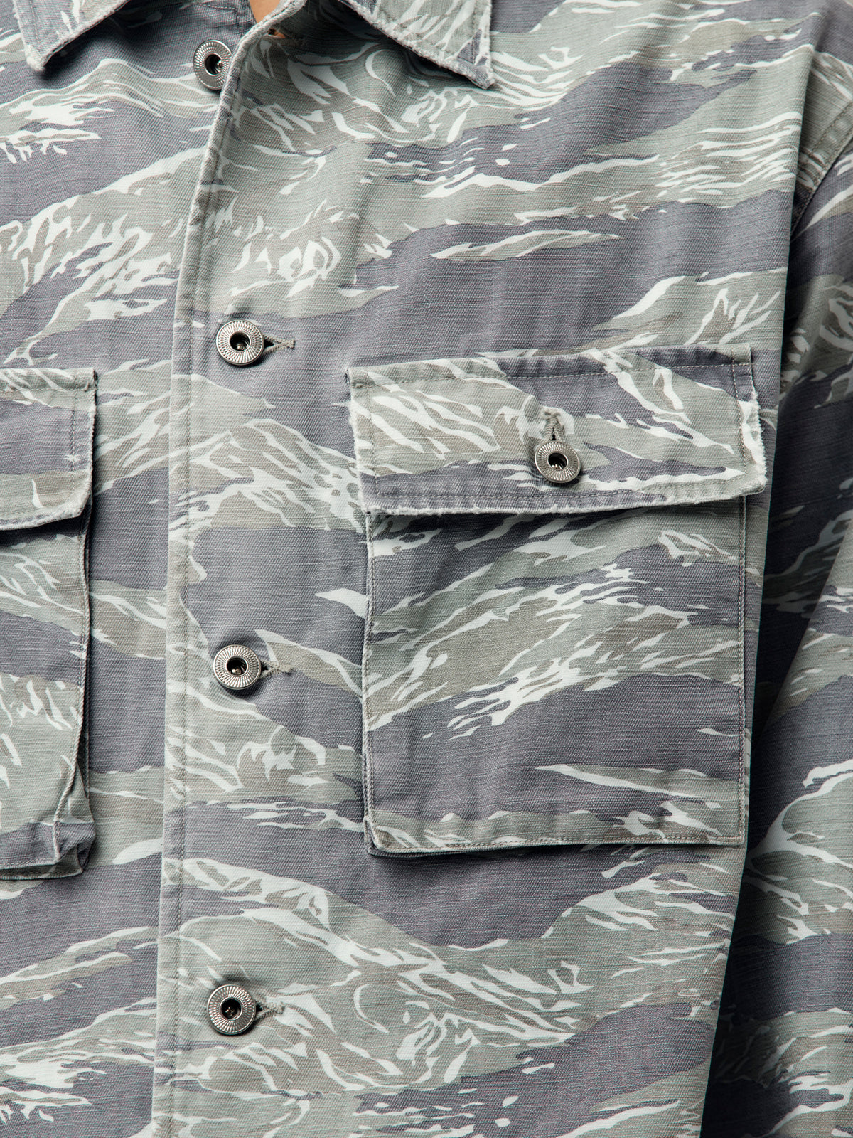 A.PRESSE Vintage Us Army Tiger Stripe Jacket (Sis) (Tiger Stripe)