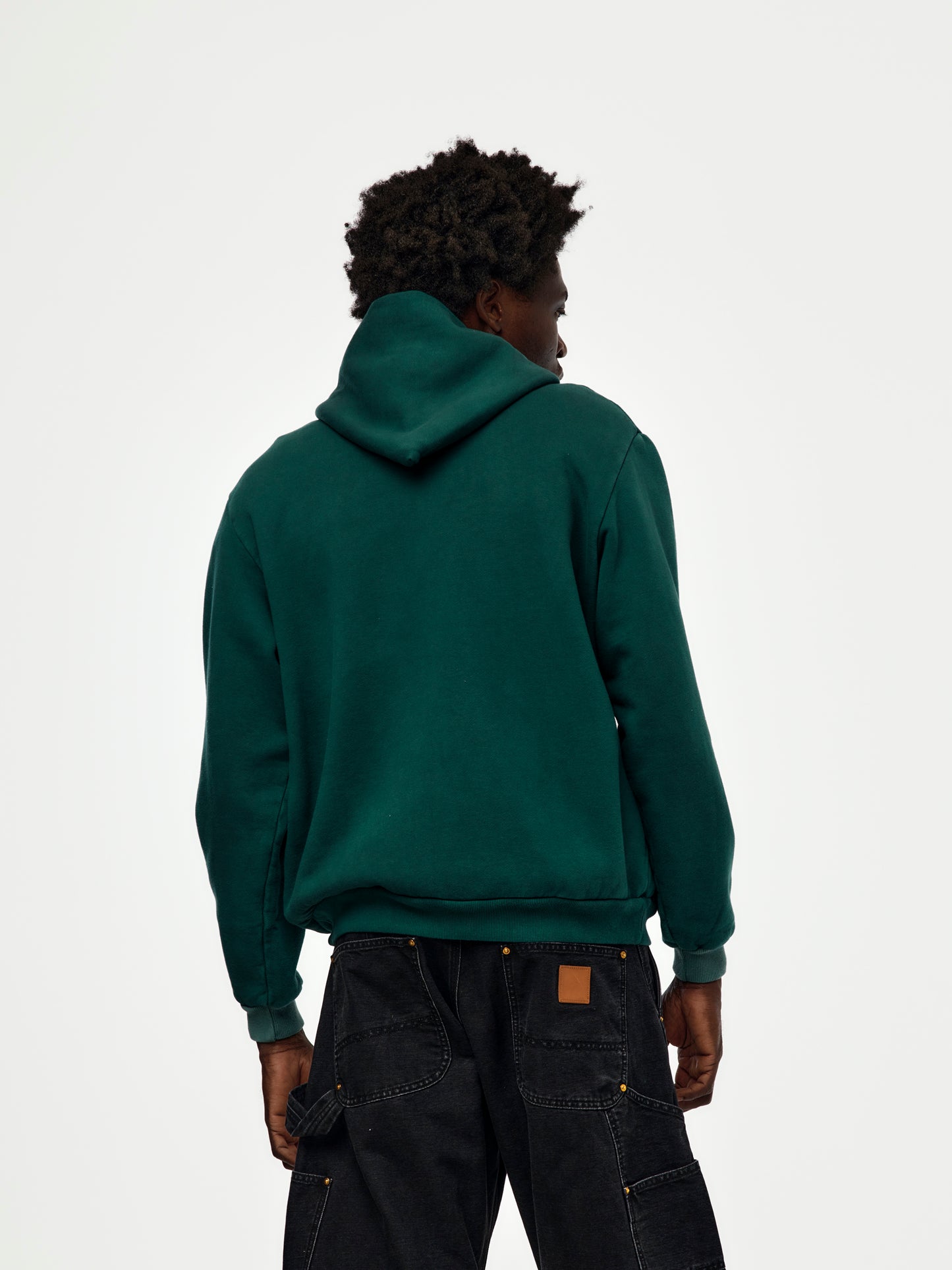 A.PRESSE Vintage Zip Sweat Hoodie (Sis) (Green)