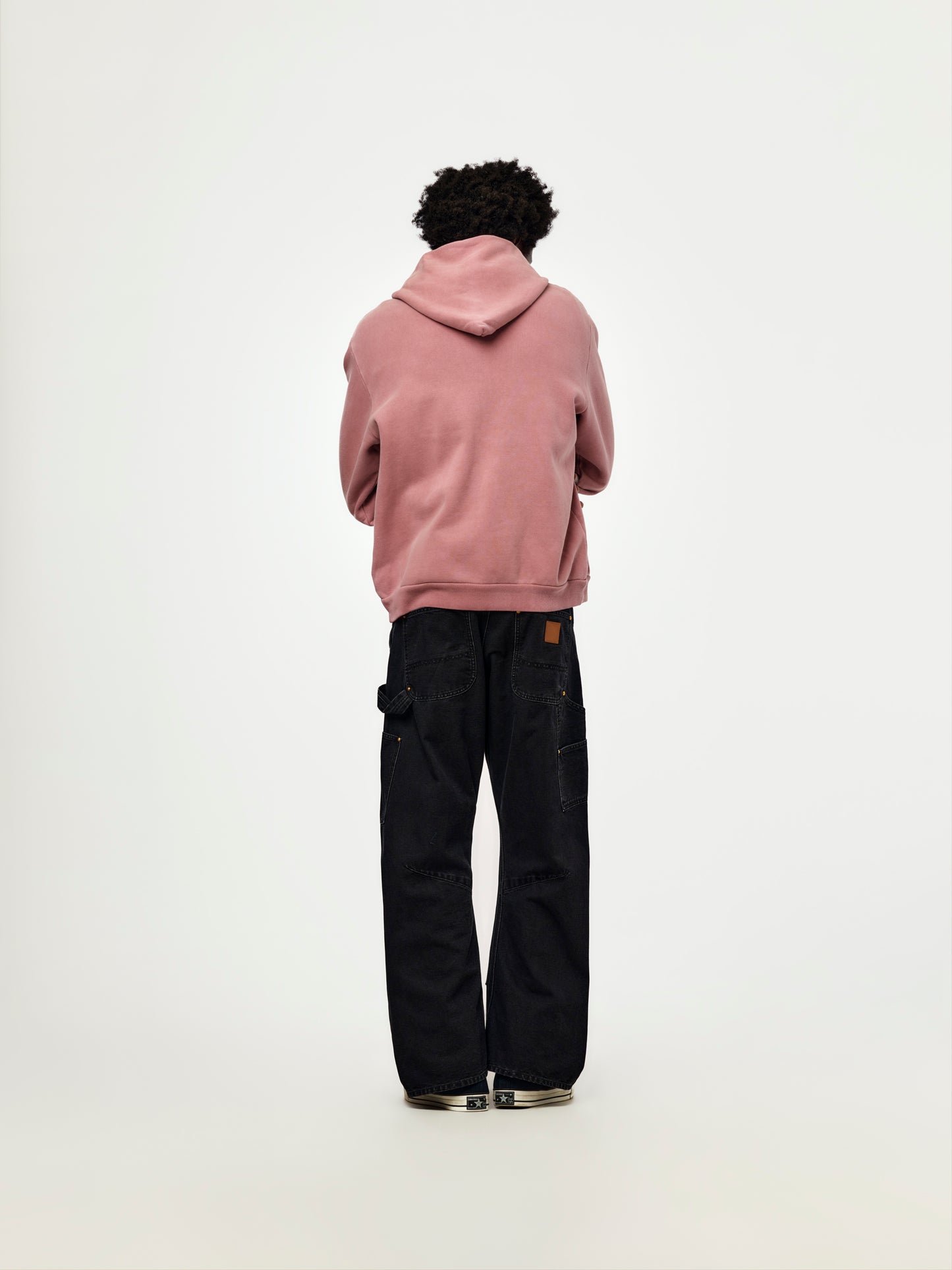 A.PRESSE Vintage Zip Sweat Hoodie (Sis) (Pink)