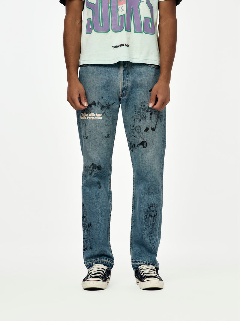 GENE DENIM (ASSORTED INDIGO)