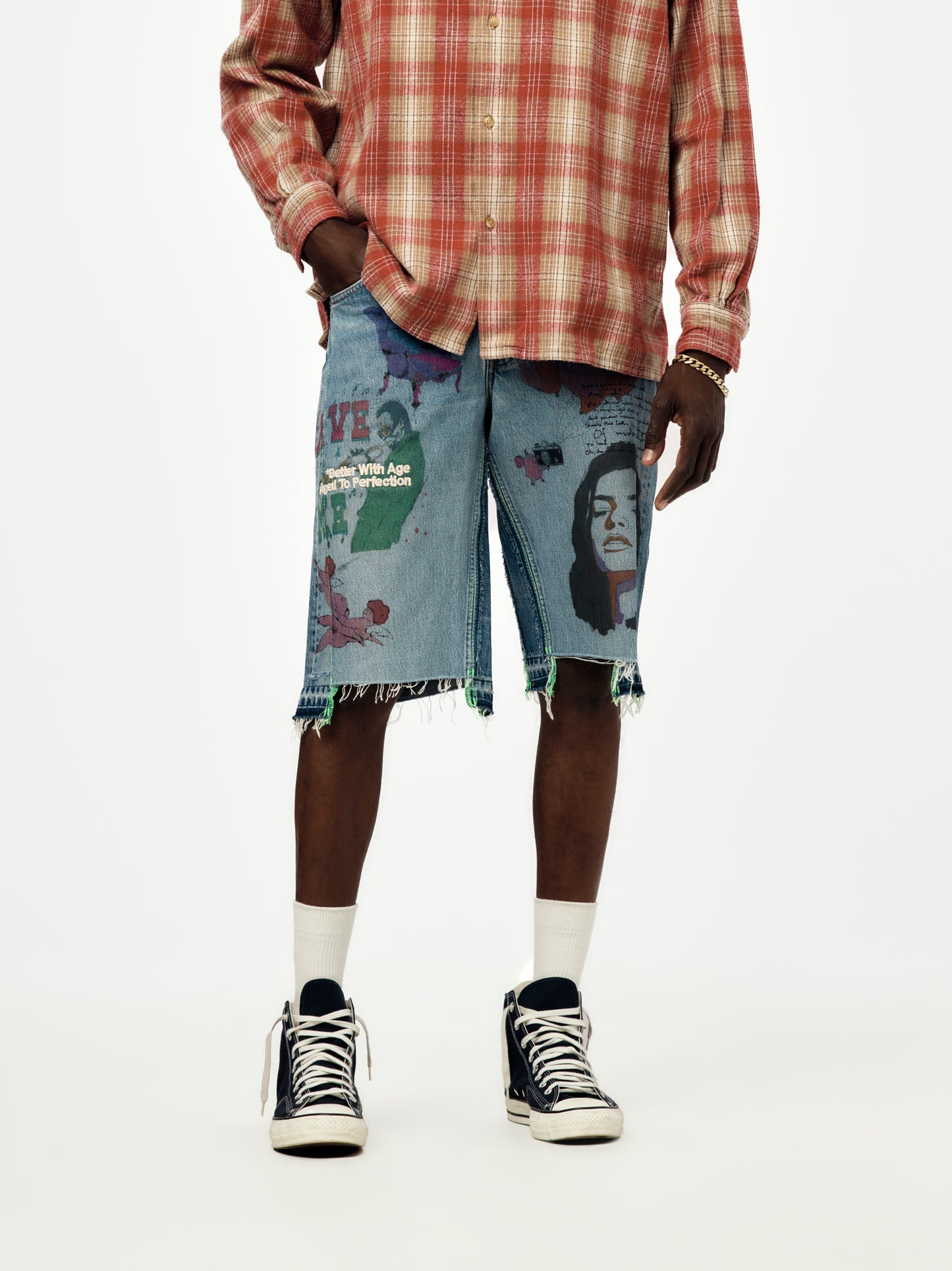 Harrison Triple-Wide Denim Short (Indigo/Assorted)
