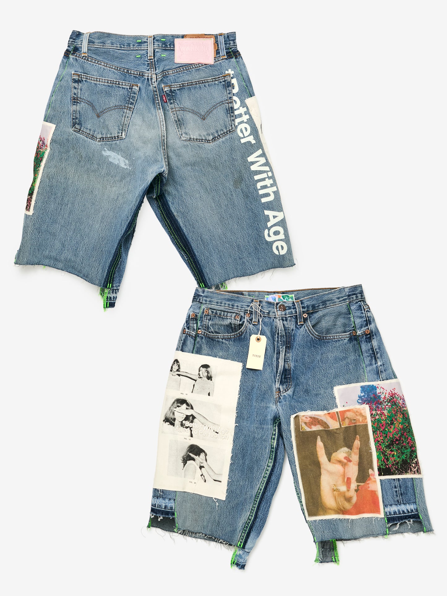 MITZVAH TRIPLE-WIDE LONG DENIM SHORT (ASSORTED / INDIGO)