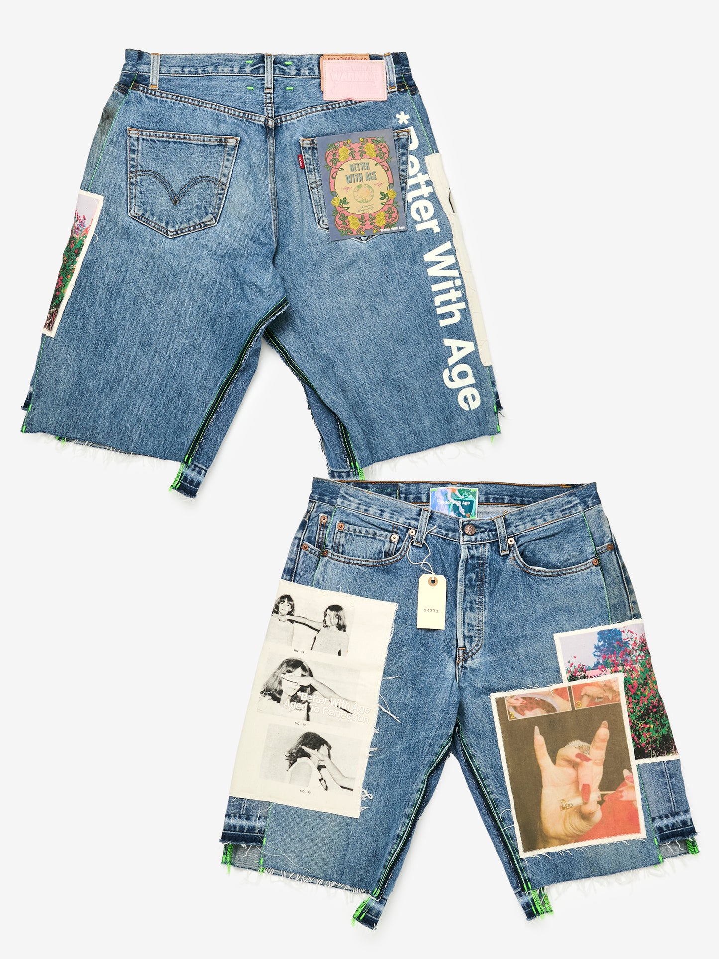 MITZVAH TRIPLE-WIDE LONG DENIM SHORT (ASSORTED / INDIGO)