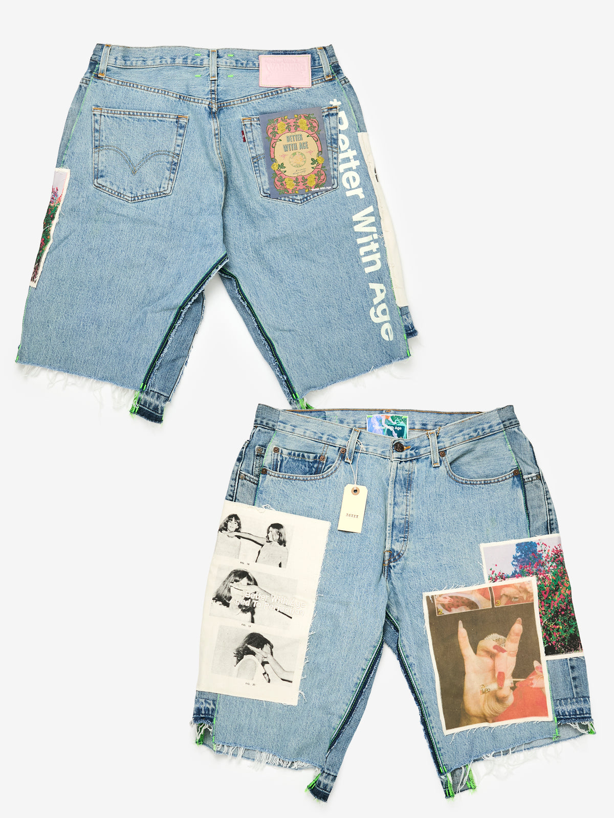 MITZVAH TRIPLE-WIDE LONG DENIM SHORT (ASSORTED / INDIGO)