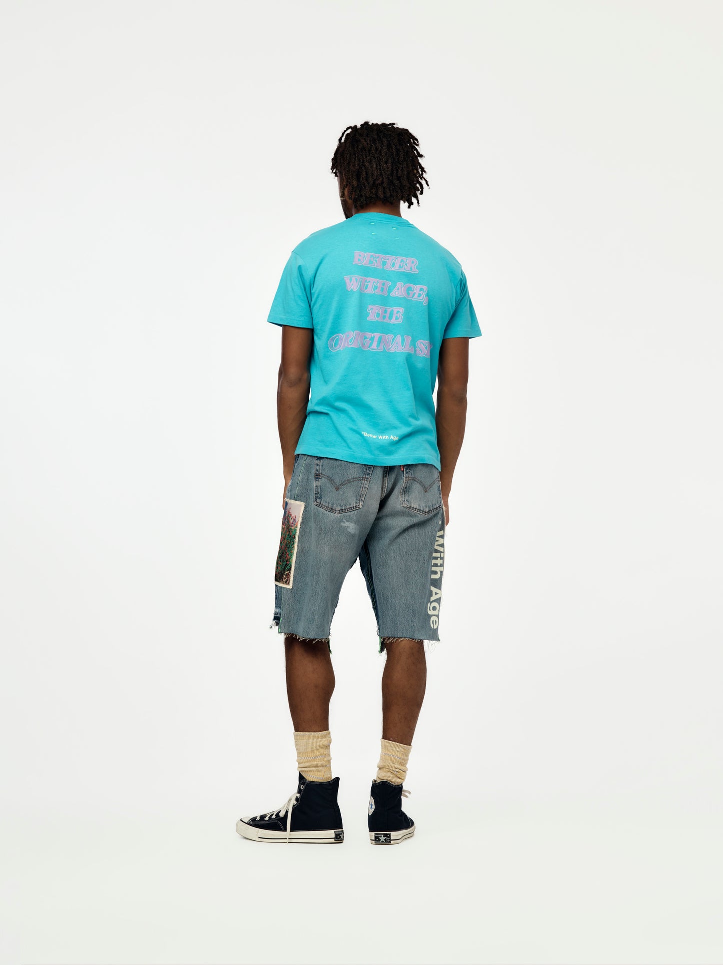 MITZVAH TRIPLE-WIDE LONG DENIM SHORT (ASSORTED / INDIGO)