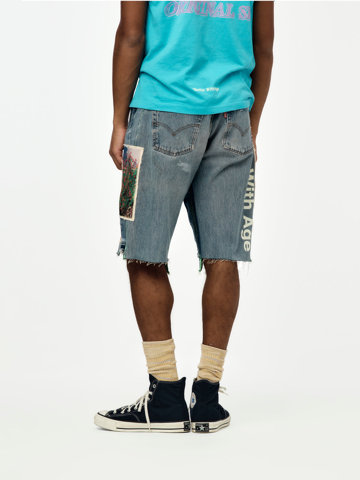 MITZVAH TRIPLE-WIDE LONG DENIM SHORT (ASSORTED / INDIGO)