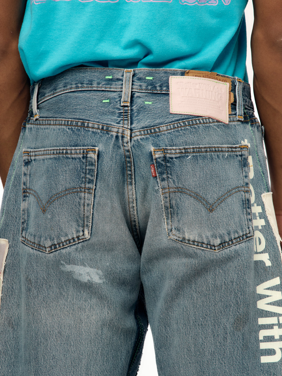 MITZVAH TRIPLE-WIDE LONG DENIM SHORT (ASSORTED / INDIGO)