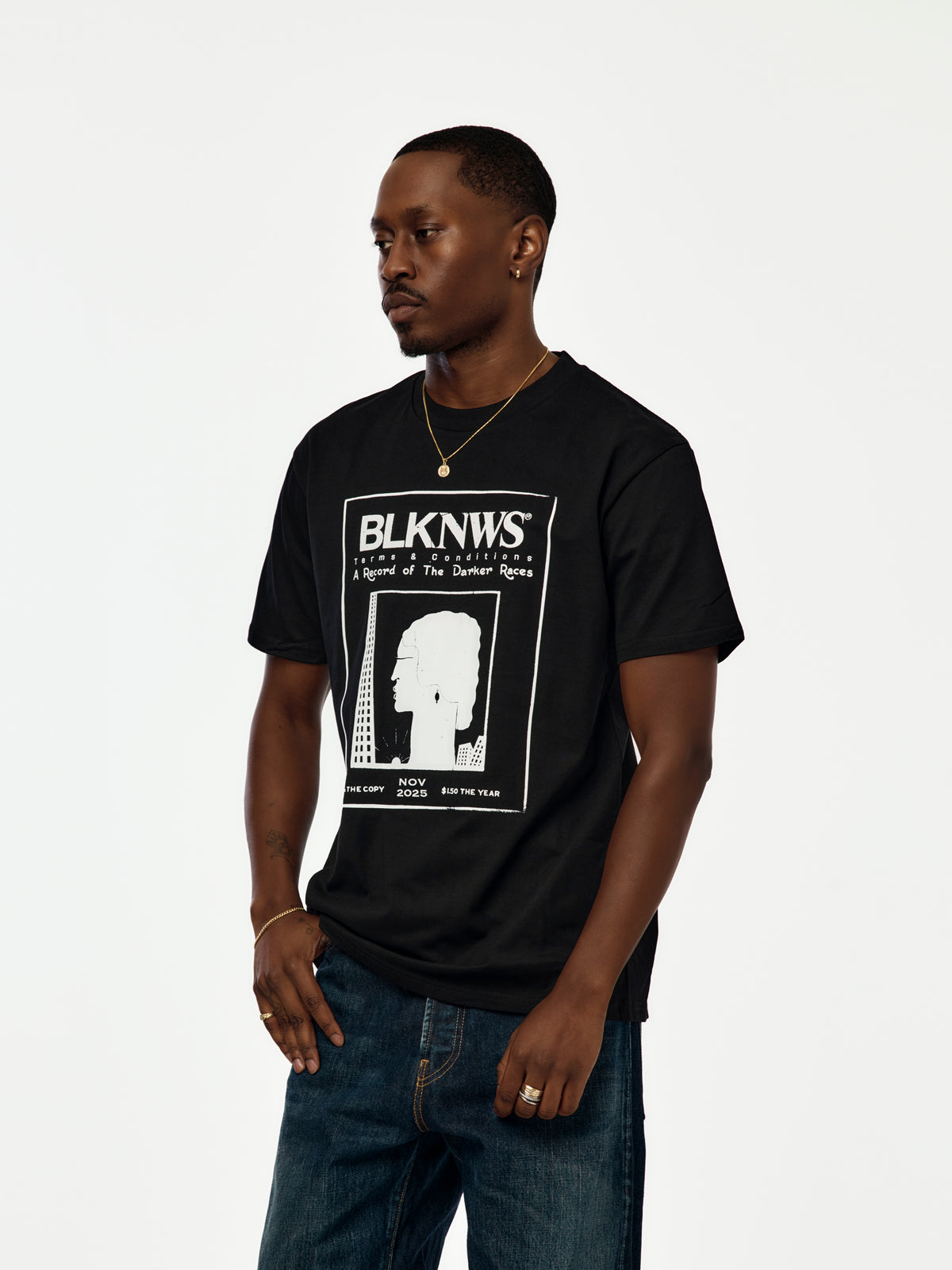 BLKNWS T-Shirt #4 (Black)
